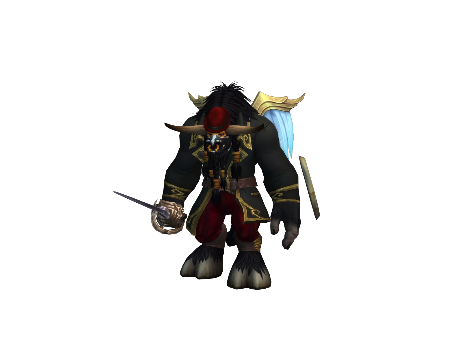 Furrypaladin 3D character render