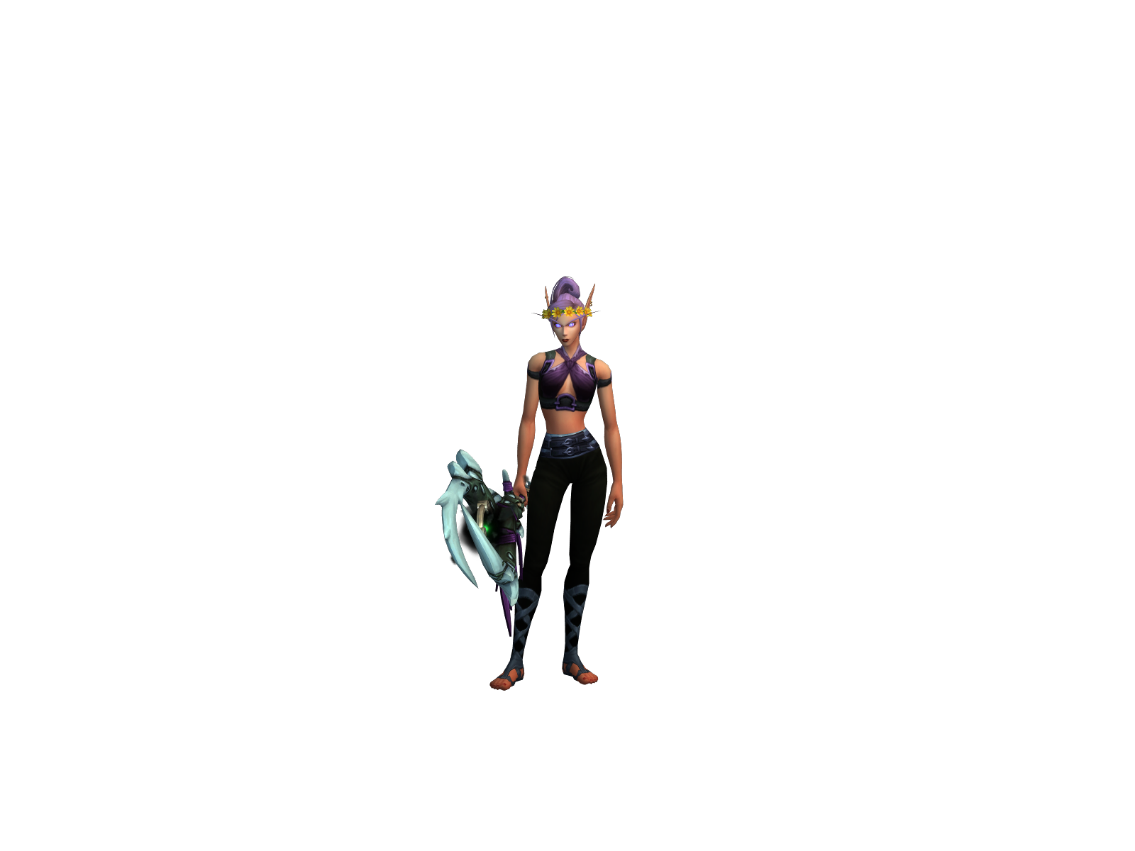 Thelysong 3D character render
