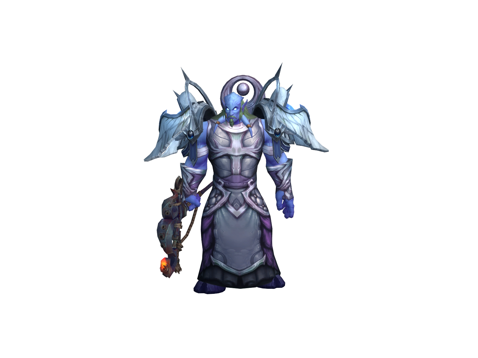 Silveryne 3D character render