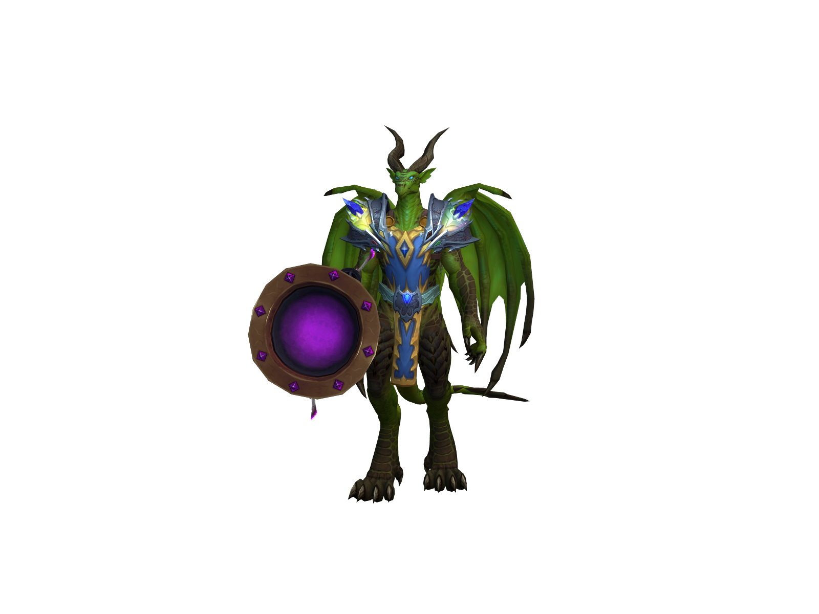 Draconid 3D character render