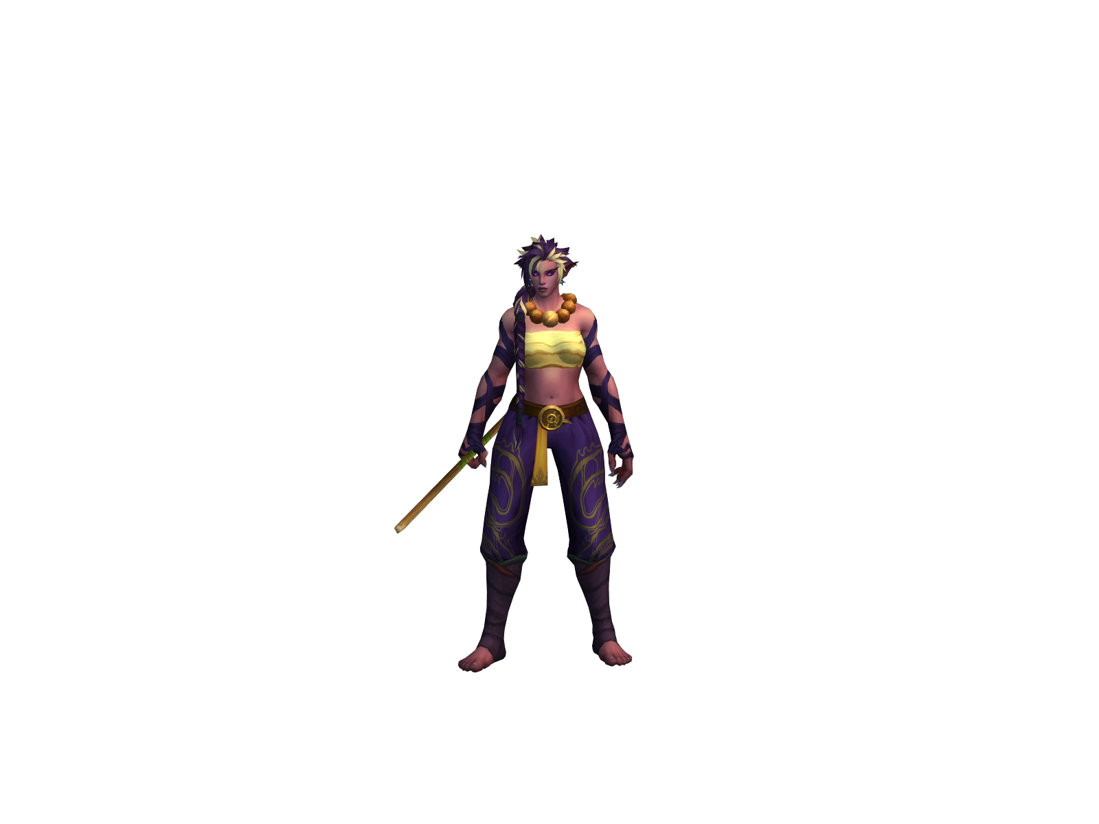 Fistweaving 3D character render