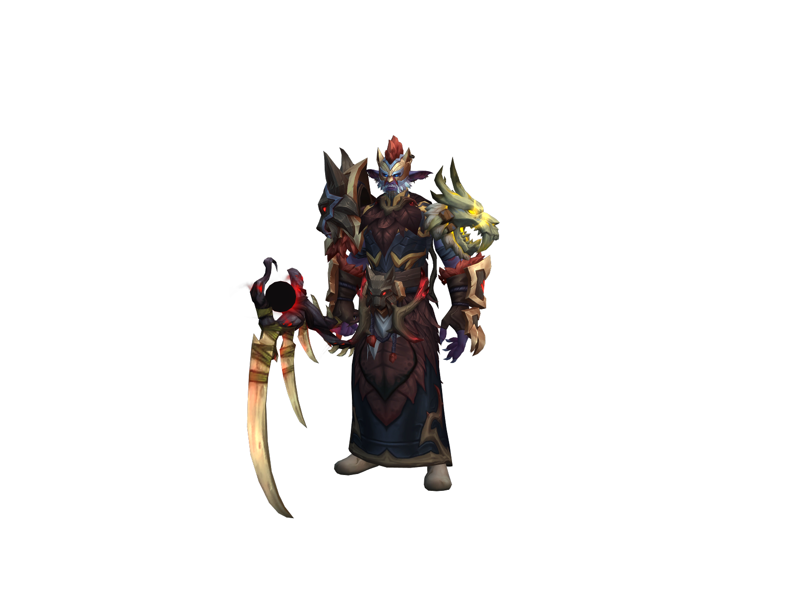 Scabins 3D character render