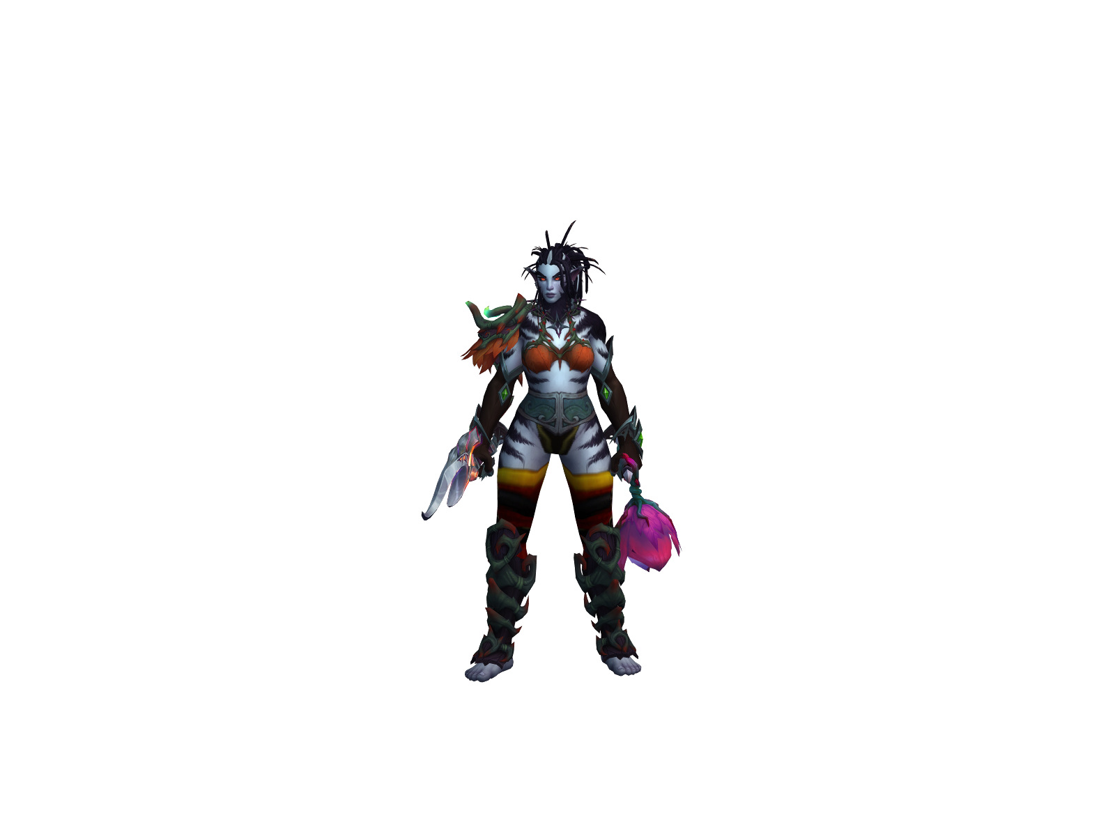Char 3D character render
