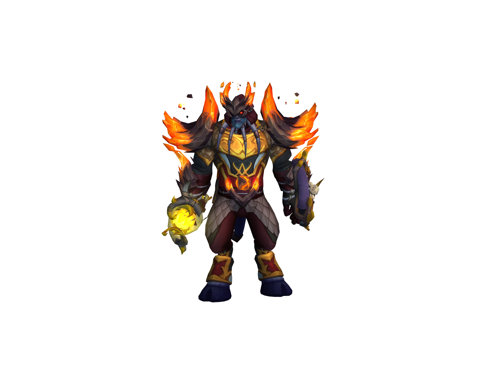 Shamahawk 3D character render