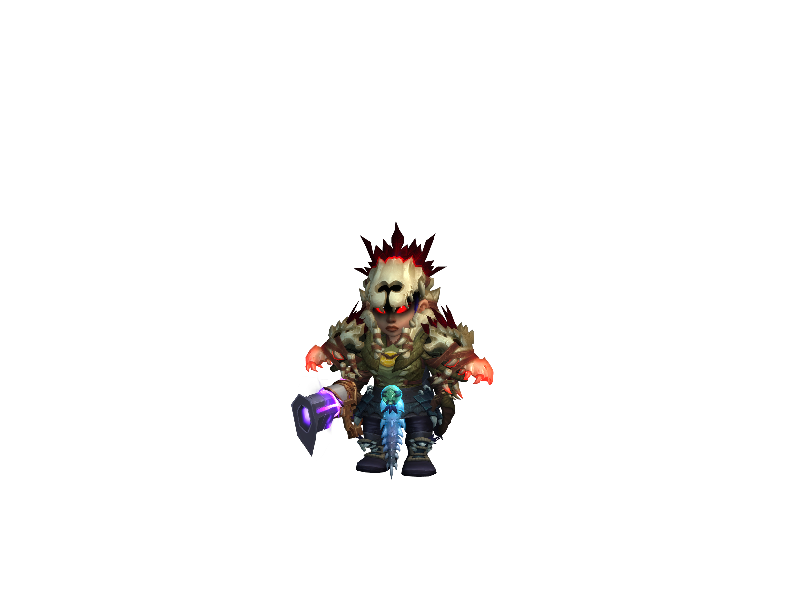 Saibamomoi 3D character render