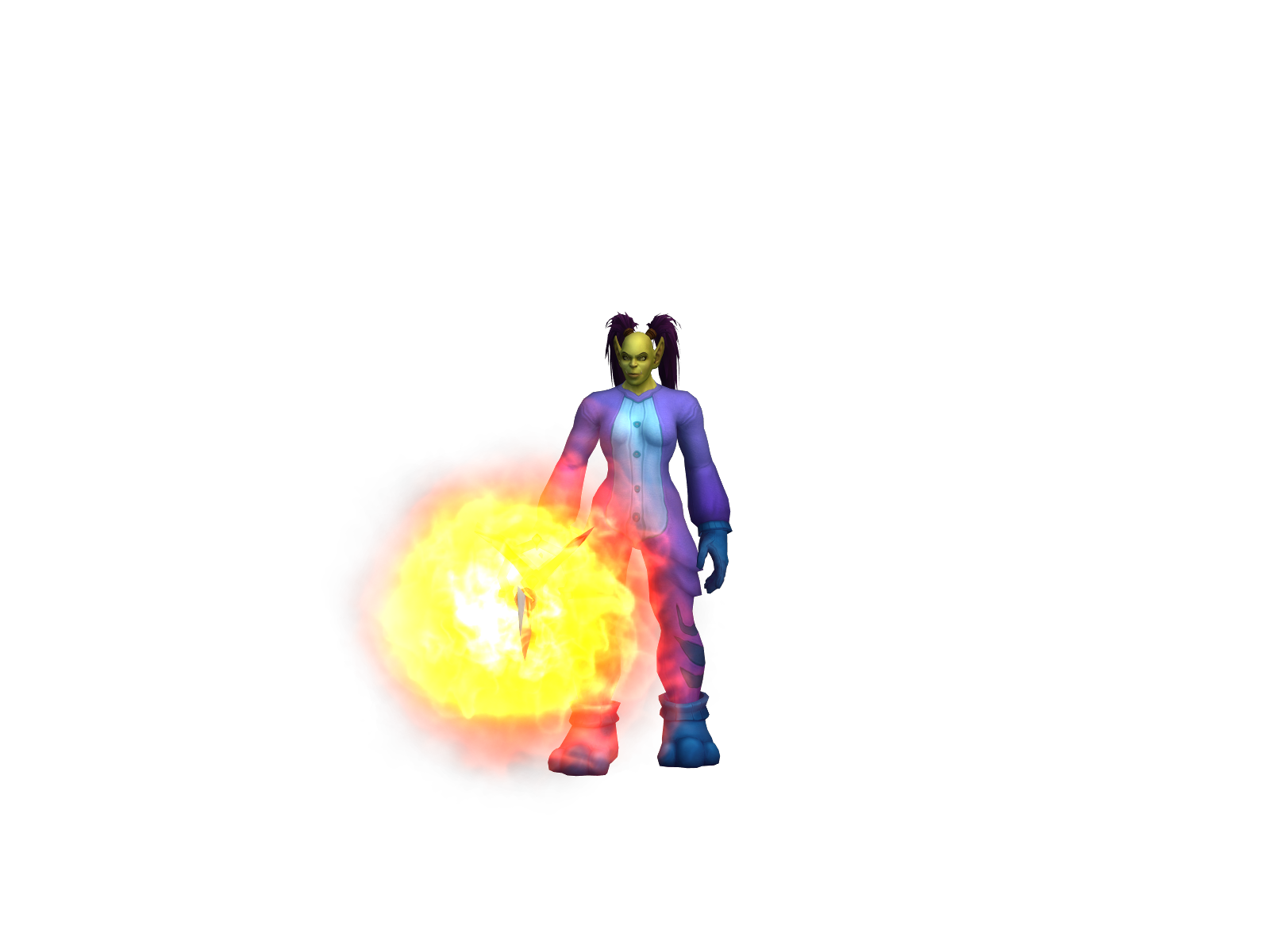 Lalalaczward 3D character render