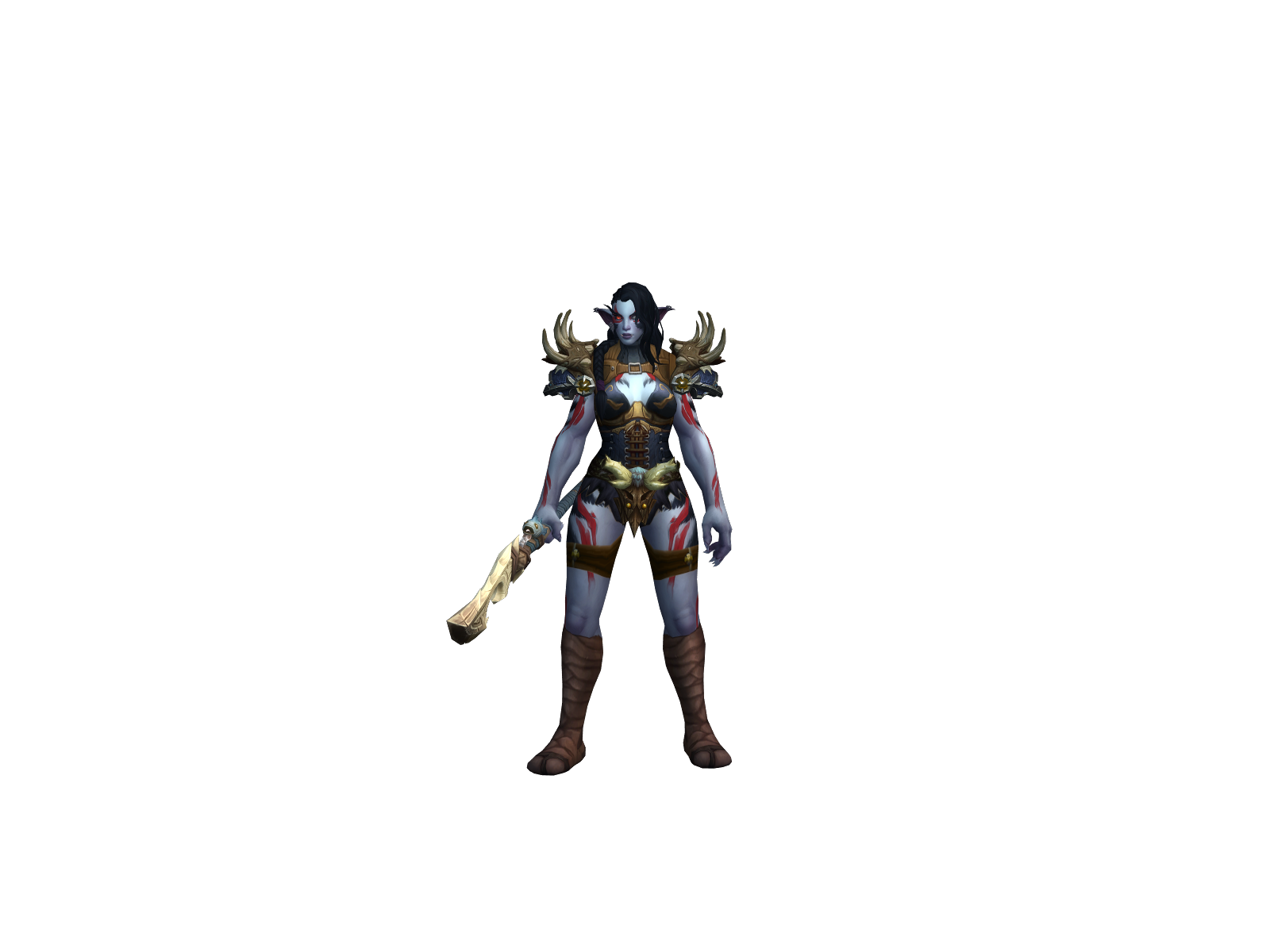 Alnha 3D character render