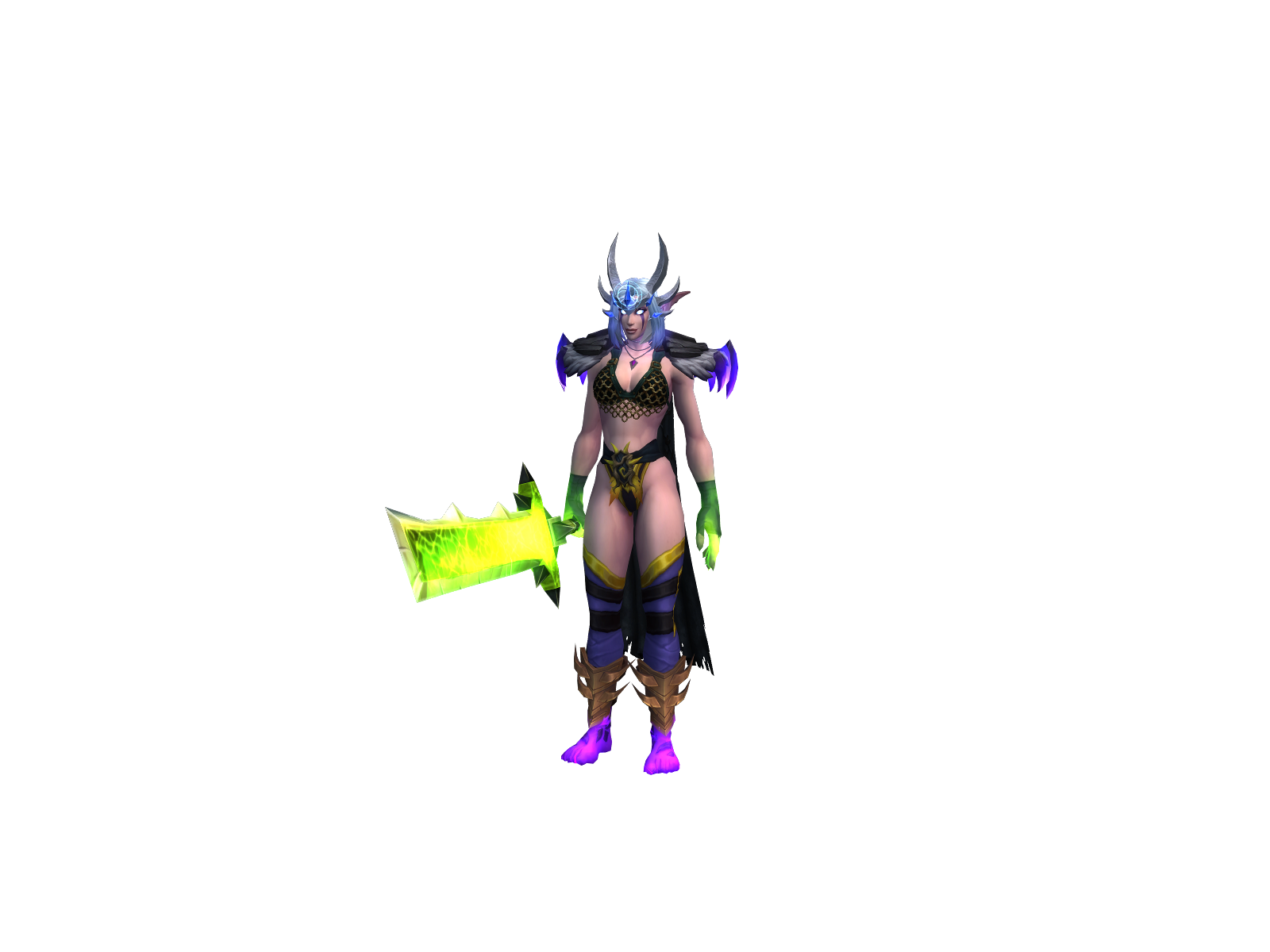 Mistakush 3D character render
