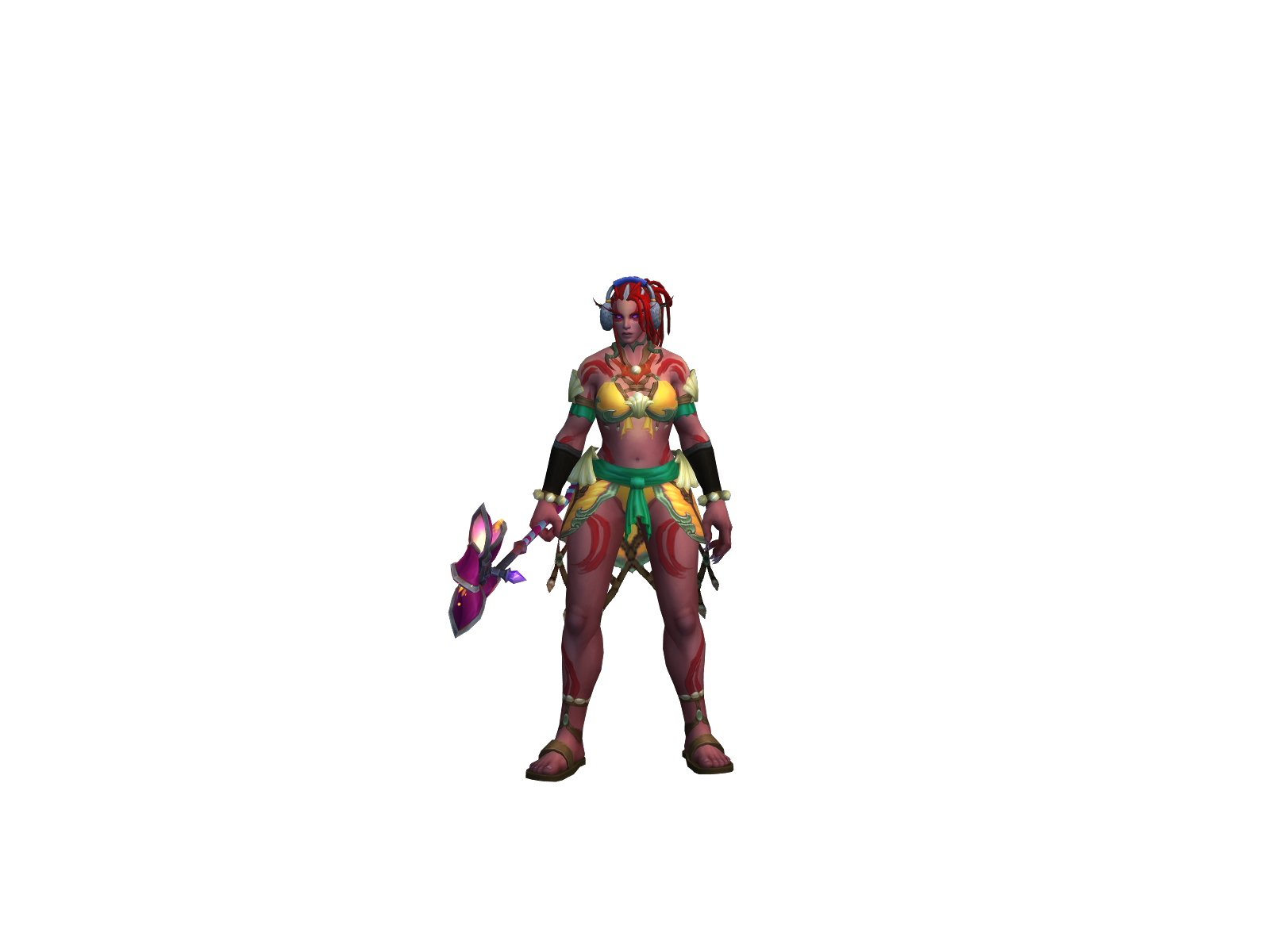 Aisiterukiki 3D character render