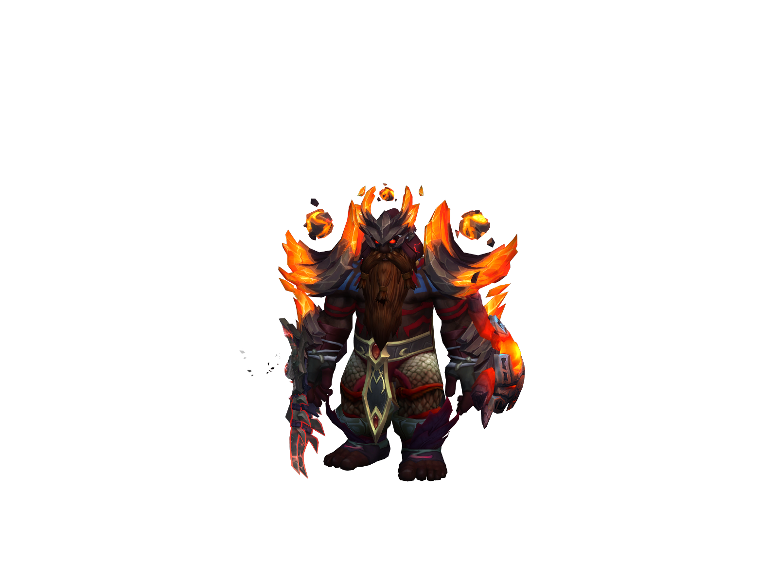Papadabussy 3D character render