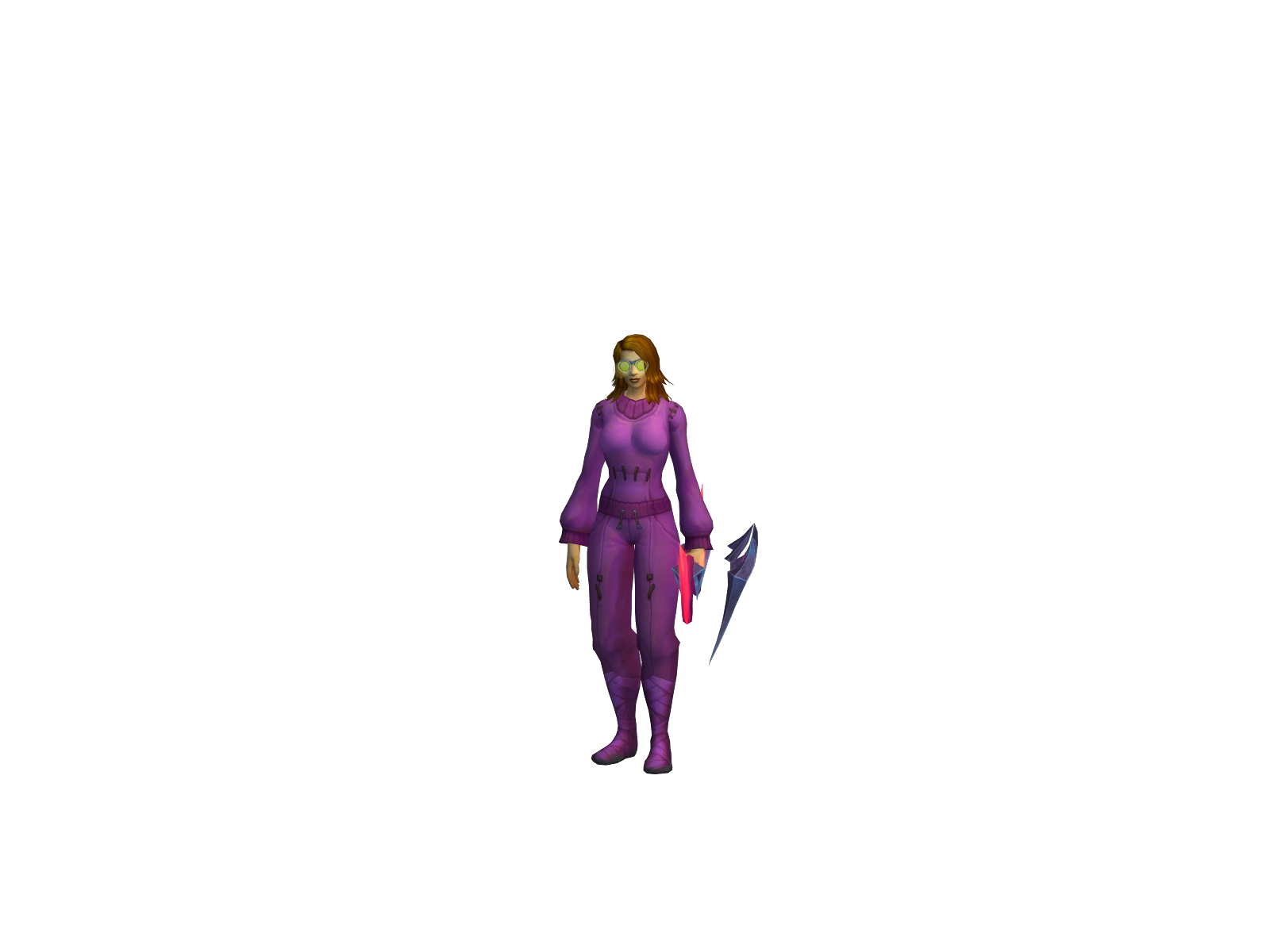 Kiteveins 3D character render