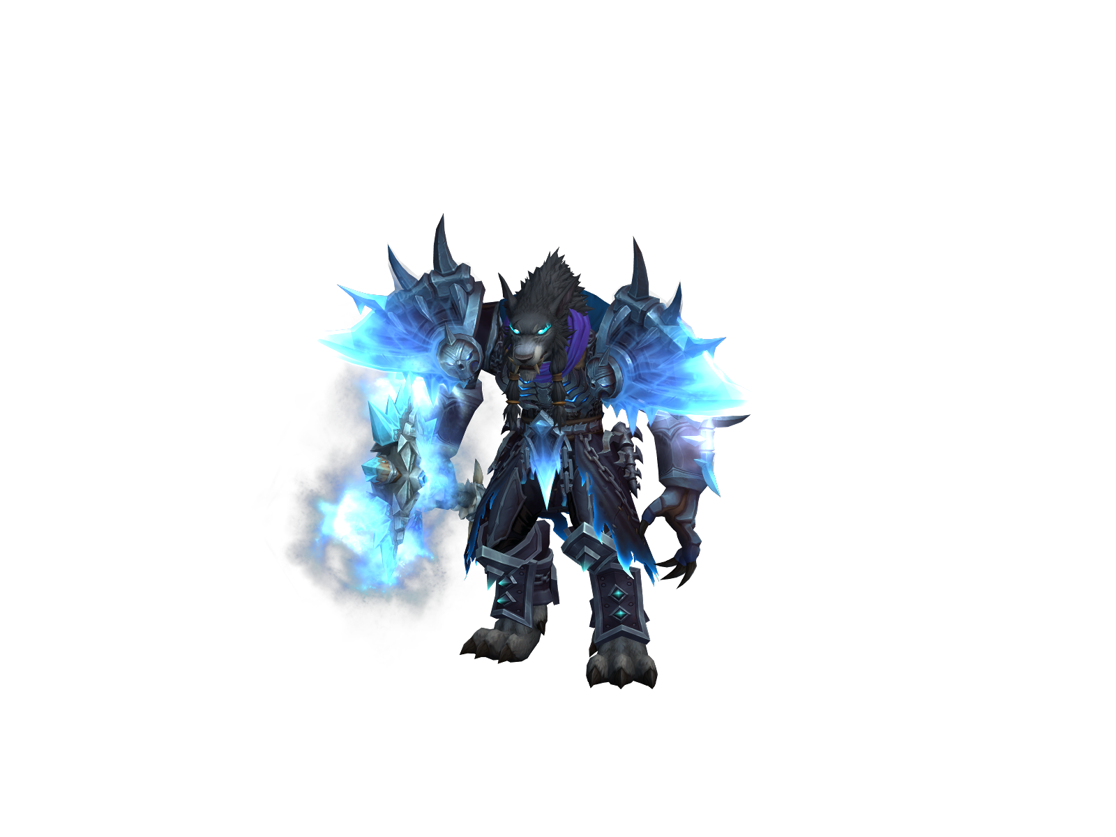 Fluffyknight 3D character render