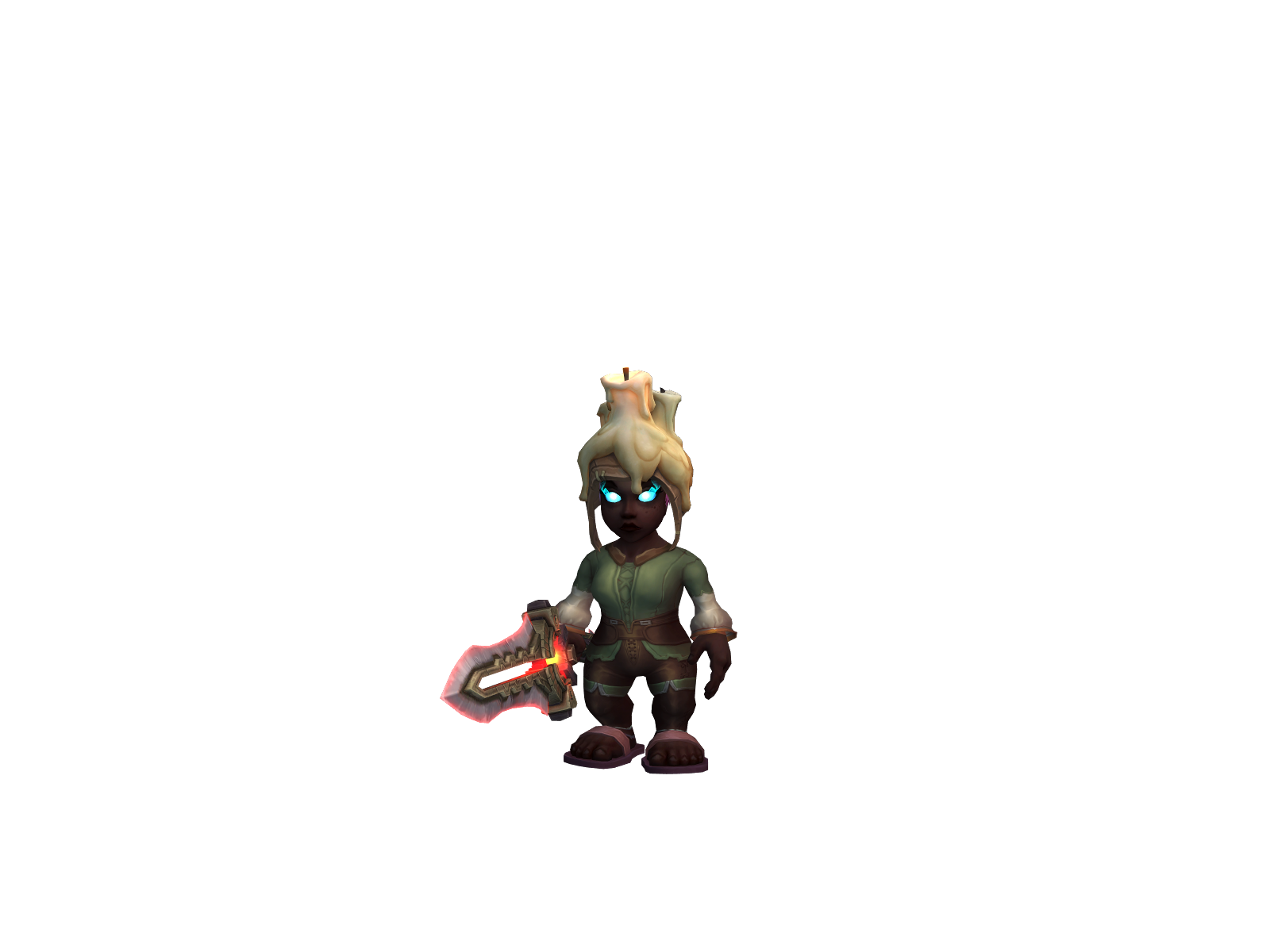 Makabakka 3D character render