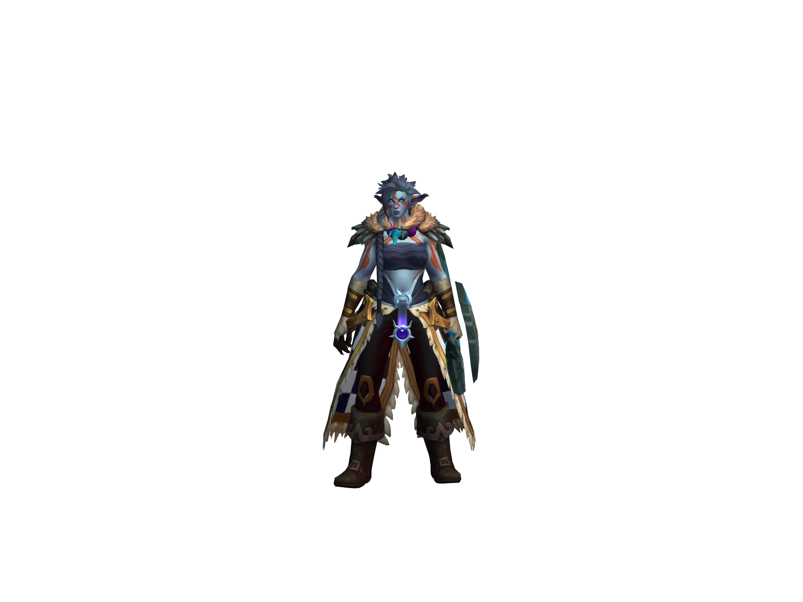 Harinaur 3D character render