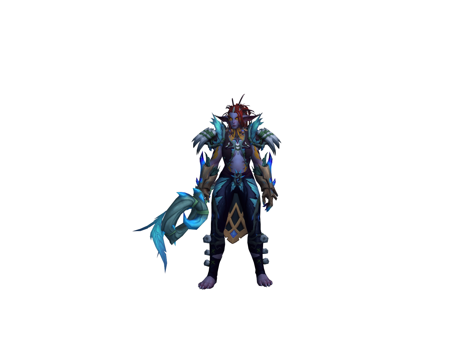 Haiirou 3D character render