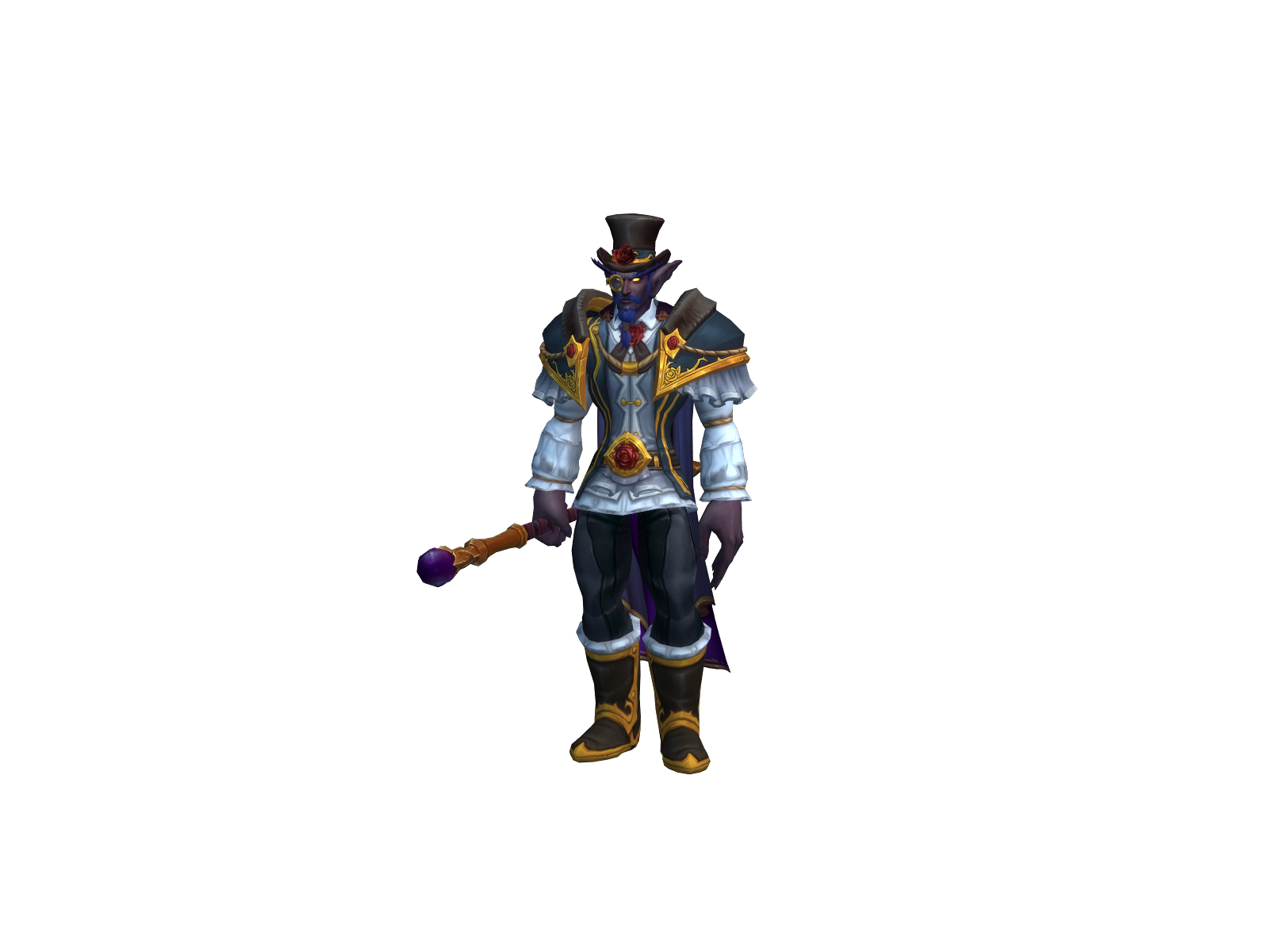 Nightelflock 3D character render