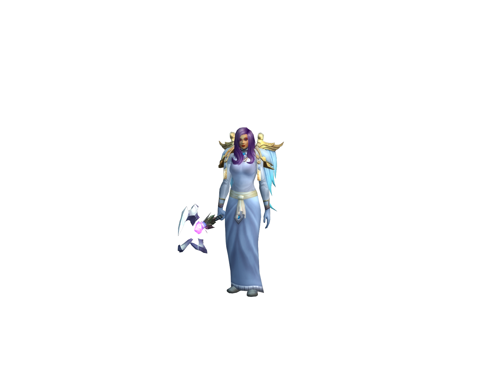 Aaowyn 3D character render