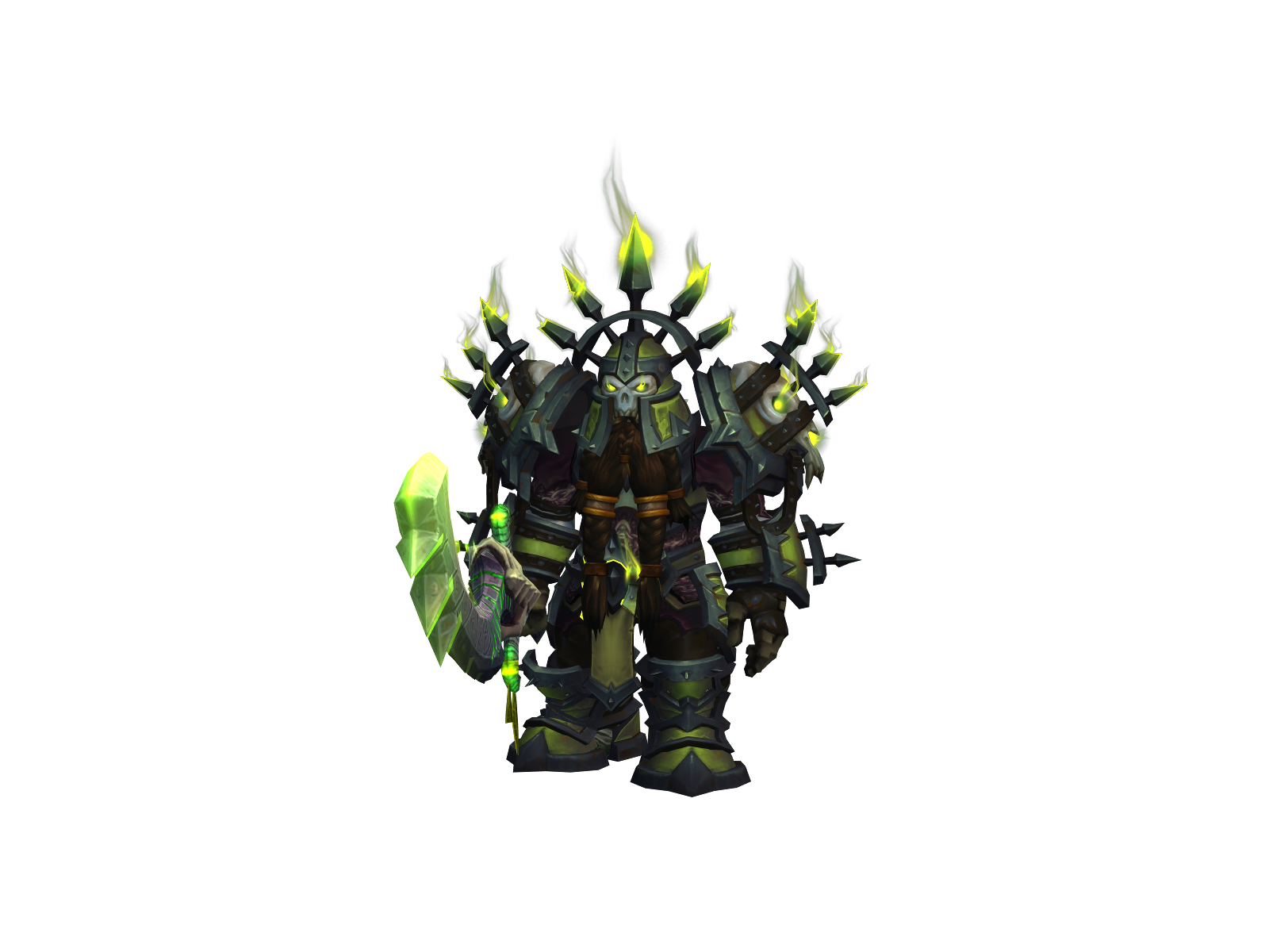Plaguing 3D character render