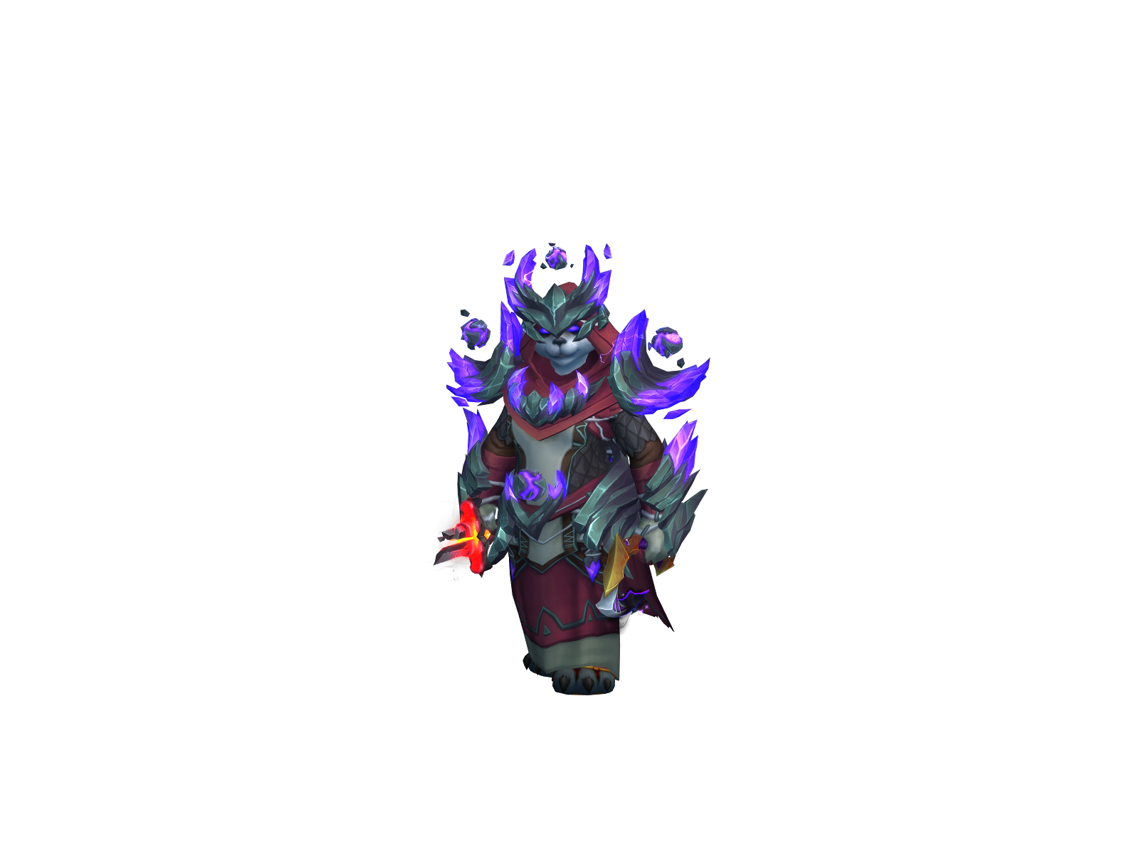 Shamonu 3D character render