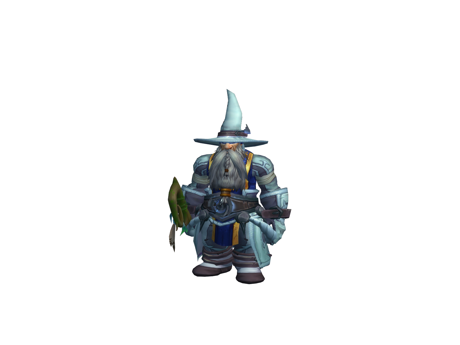 Minigándalf 3D character render