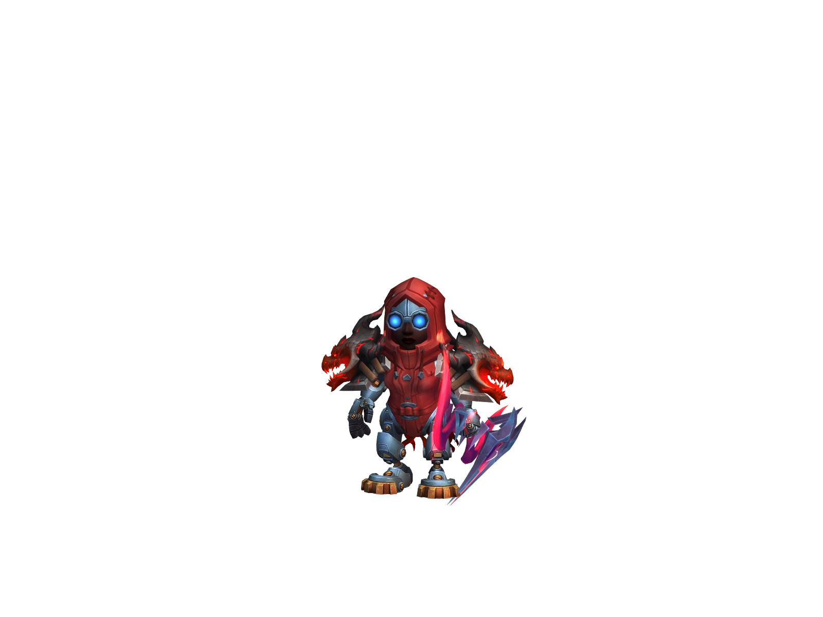Mecallica 3D character render