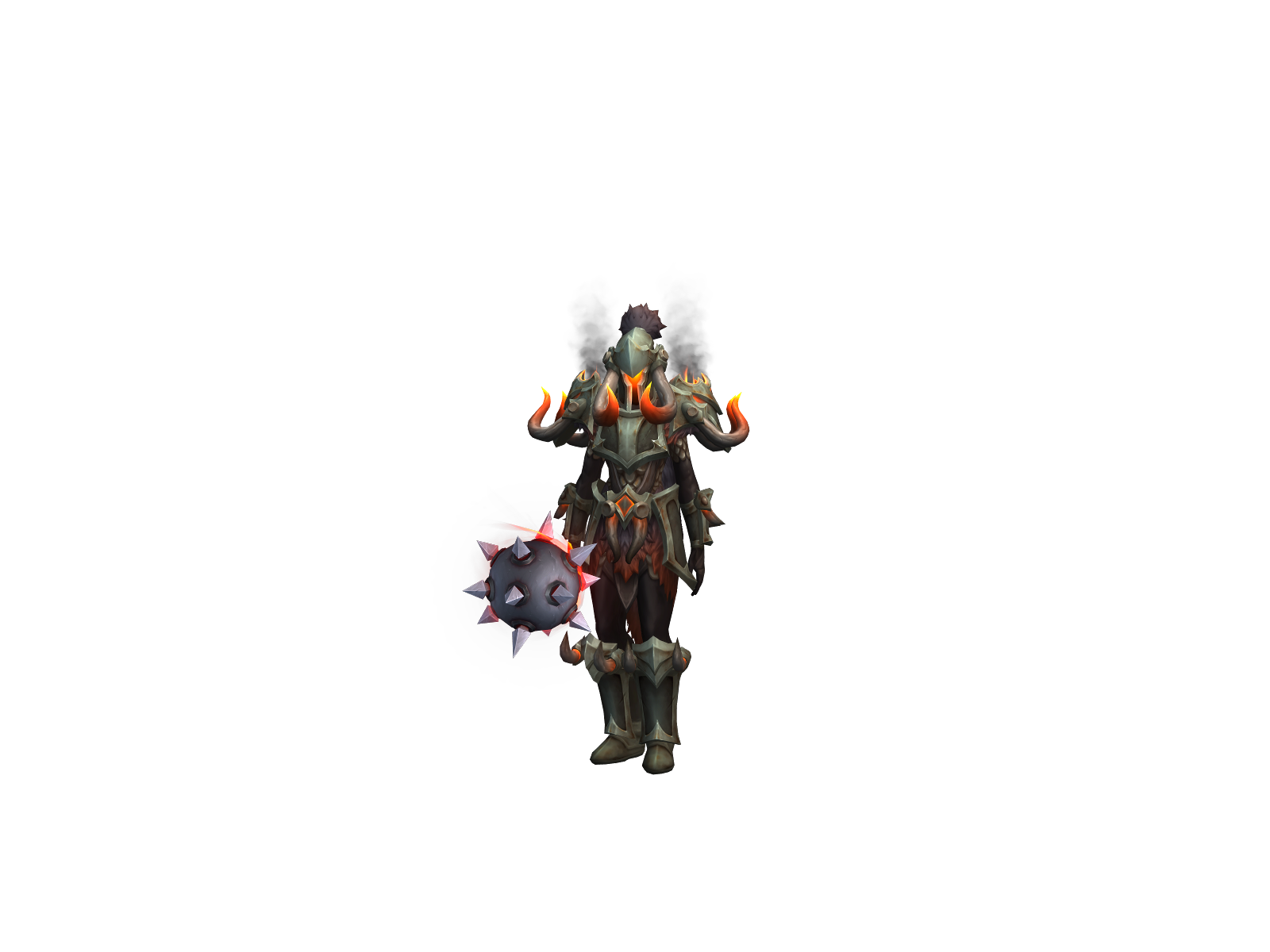 Plated 3D character render