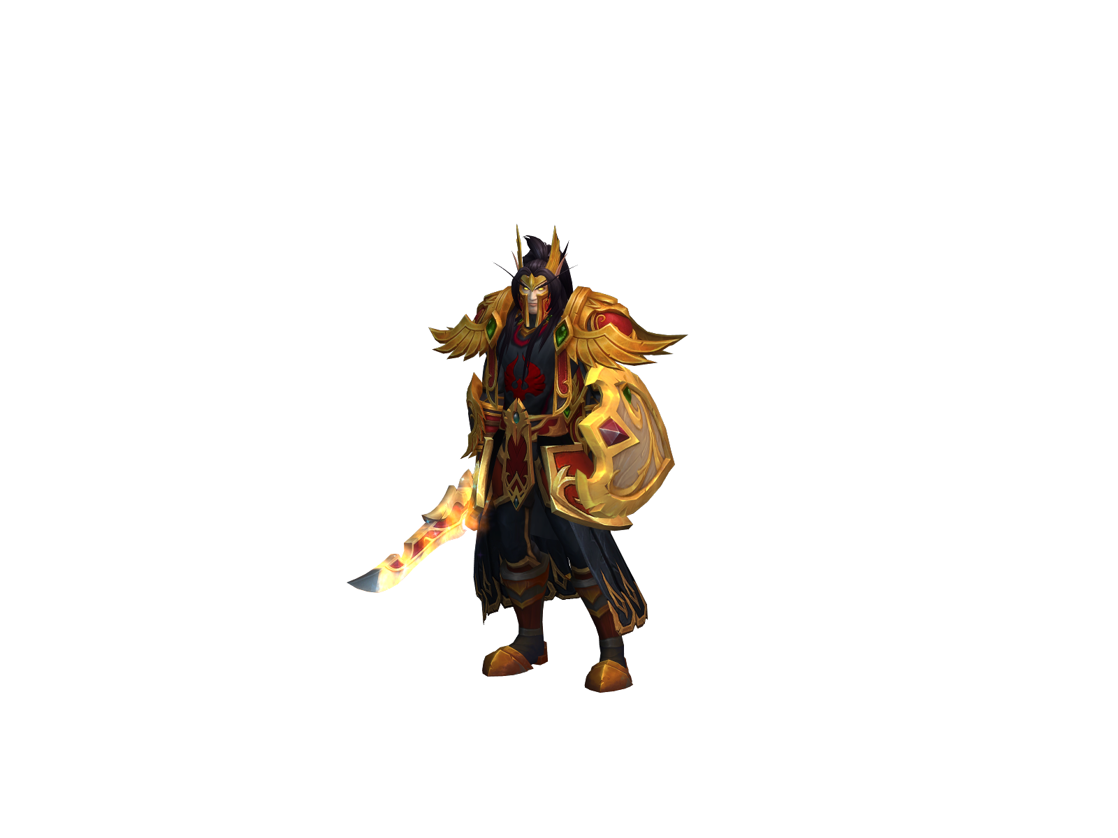 Thaëron 3D character render
