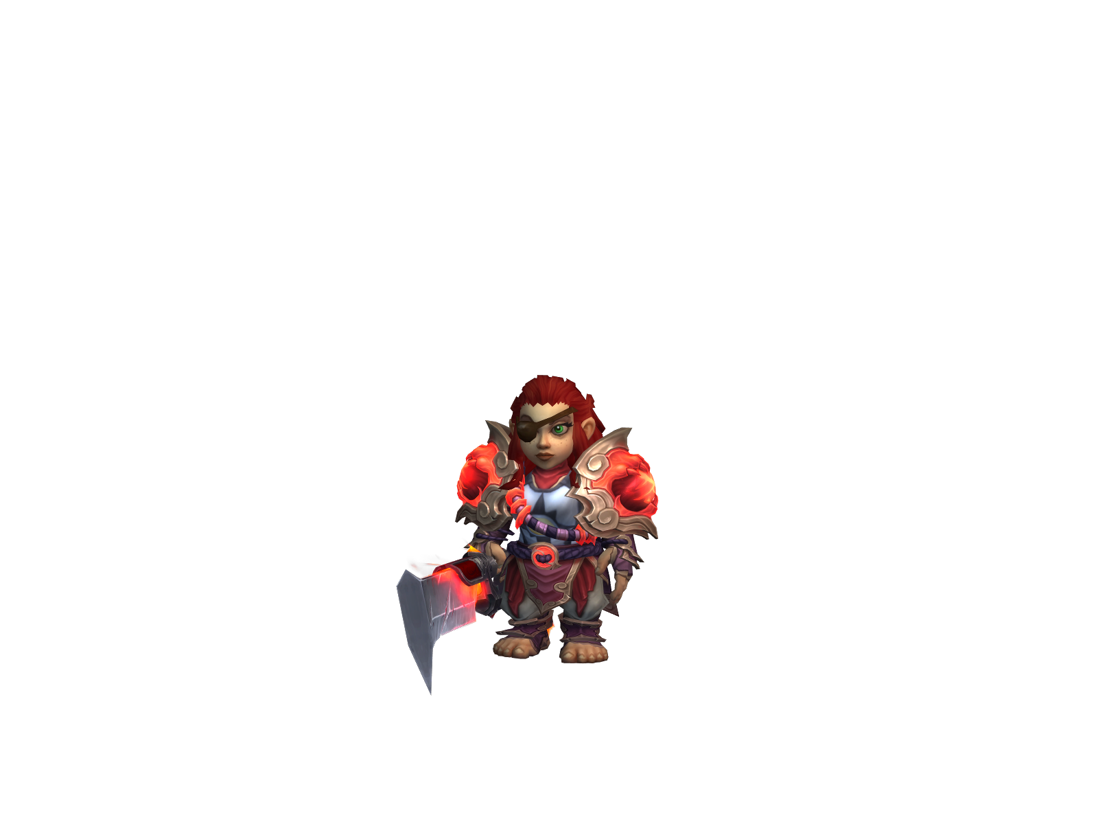 Chikop 3D character render