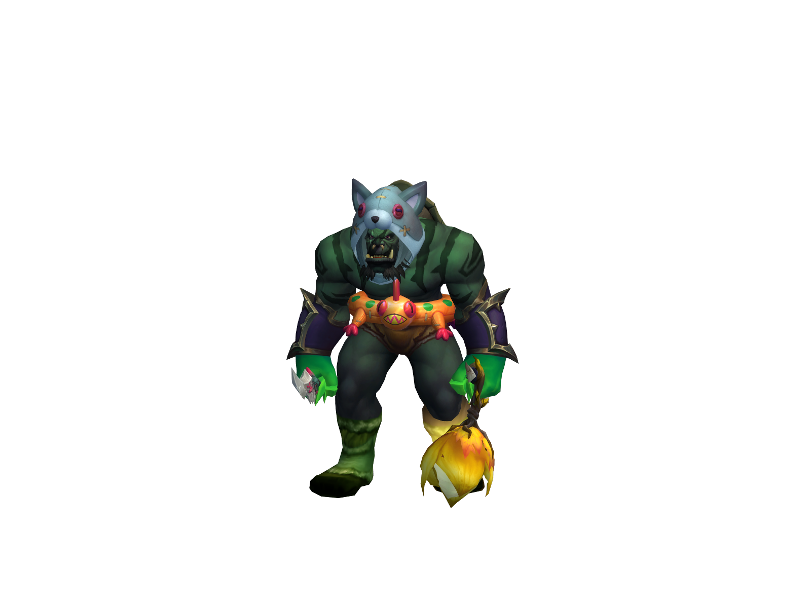 Tecolotito 3D character render