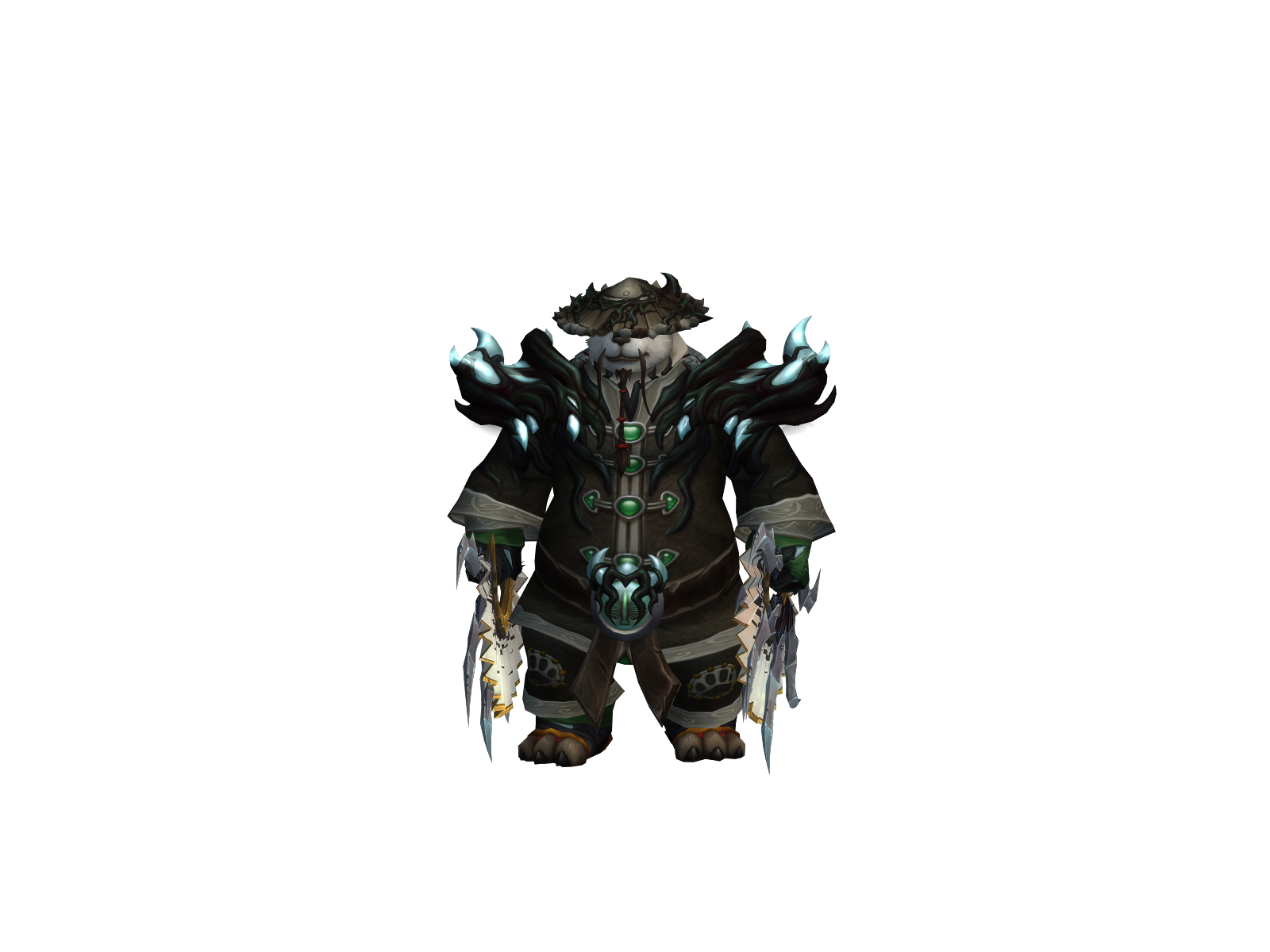 Pandalorïan 3D character render