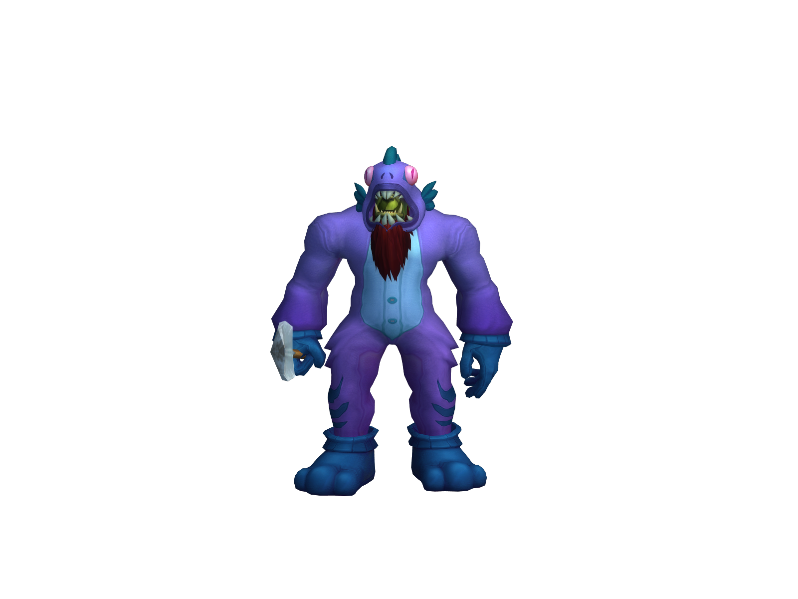 Llamarok 3D character render