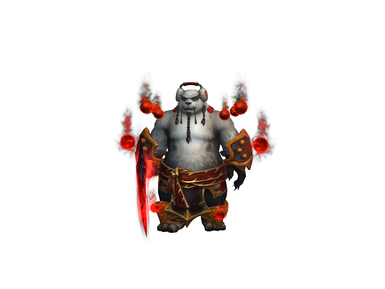 Pandariyú 3D character render