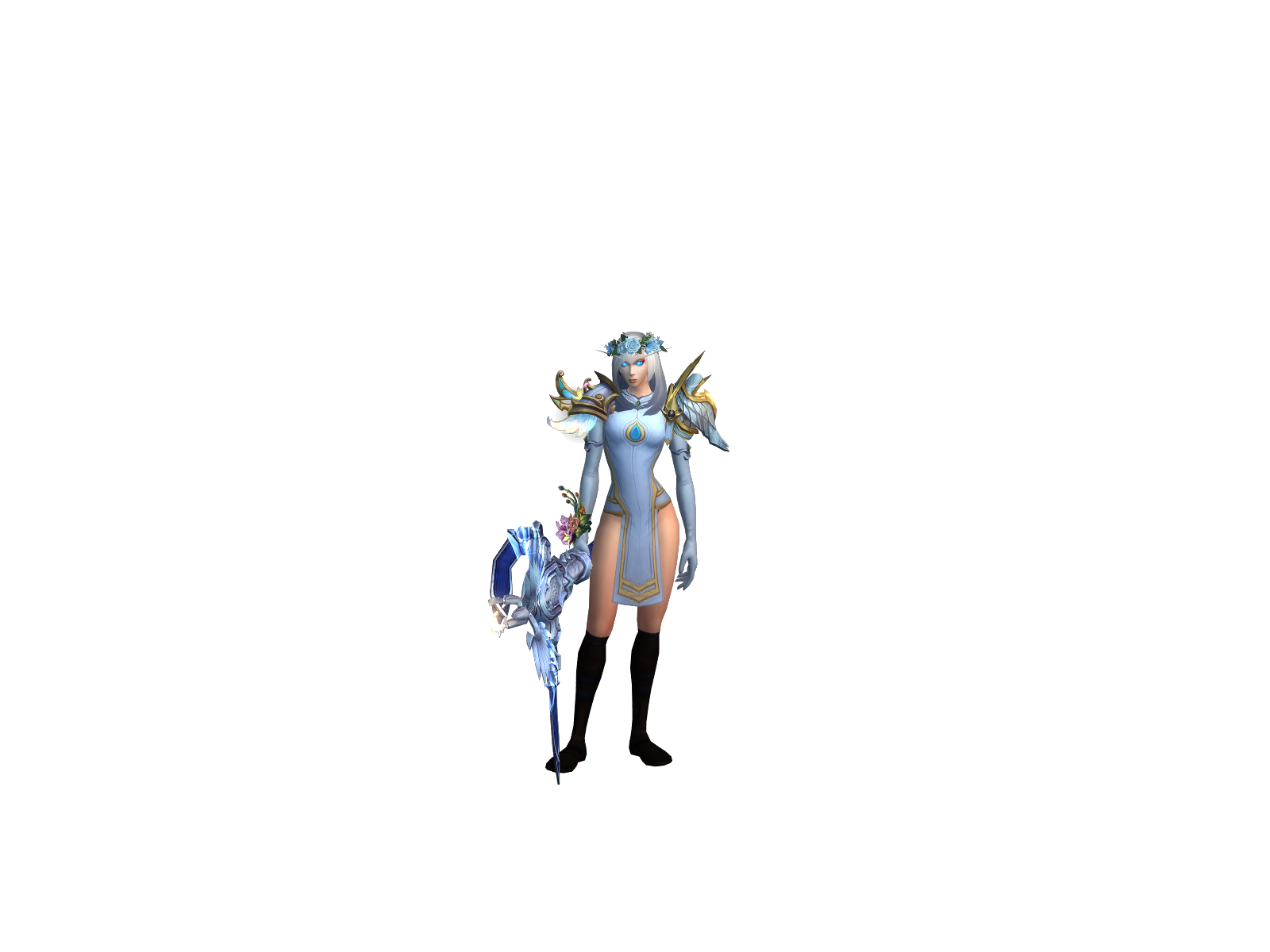 Oracion 3D character render