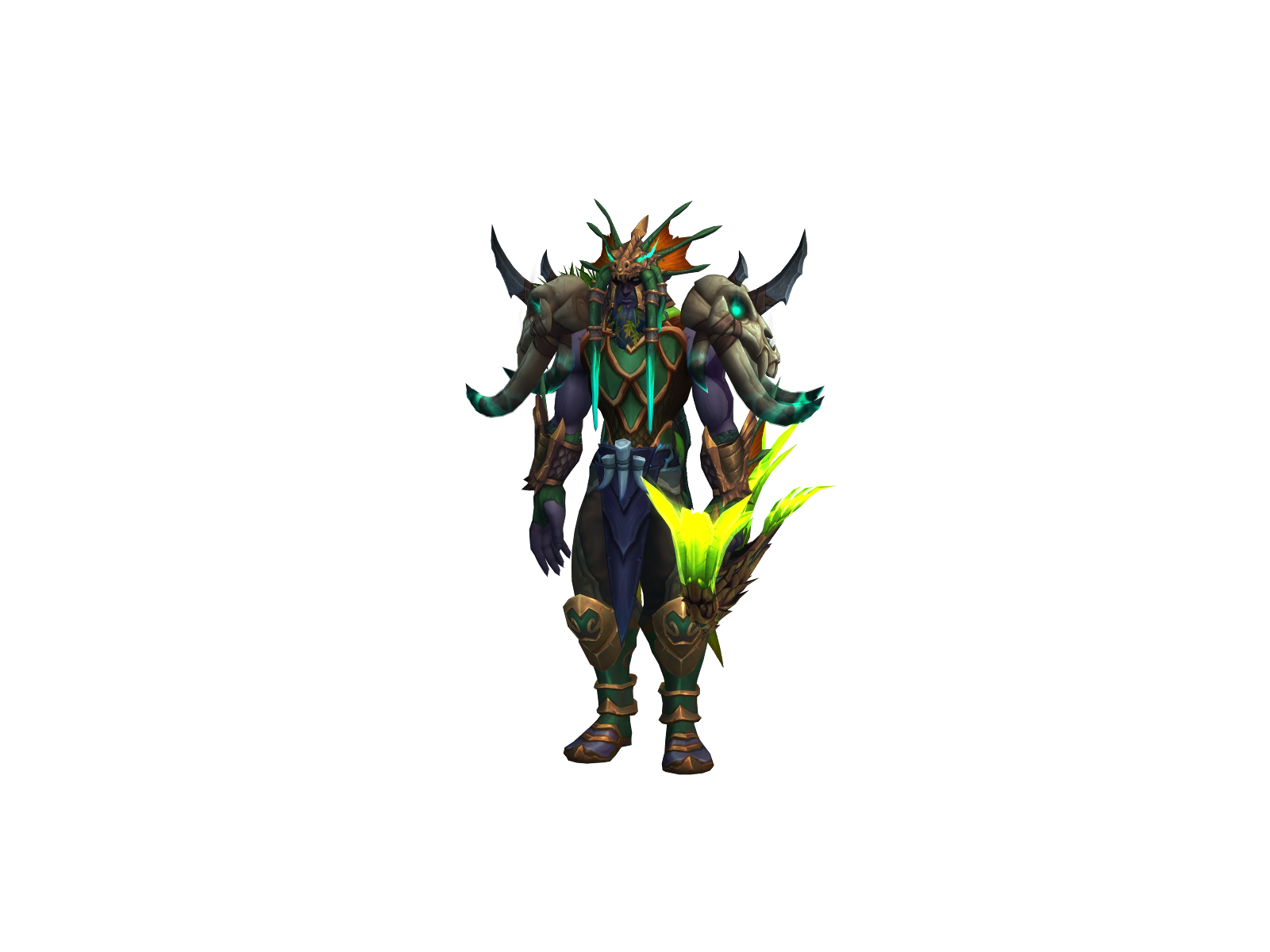 Ellflechas 3D character render