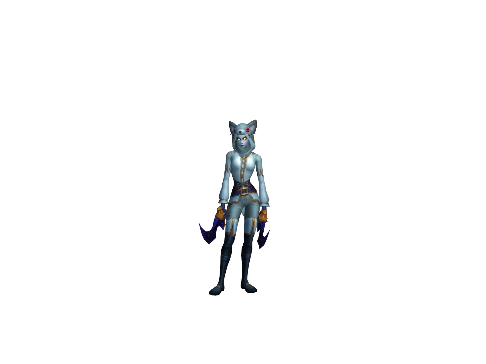 Honekoneko 3D character render