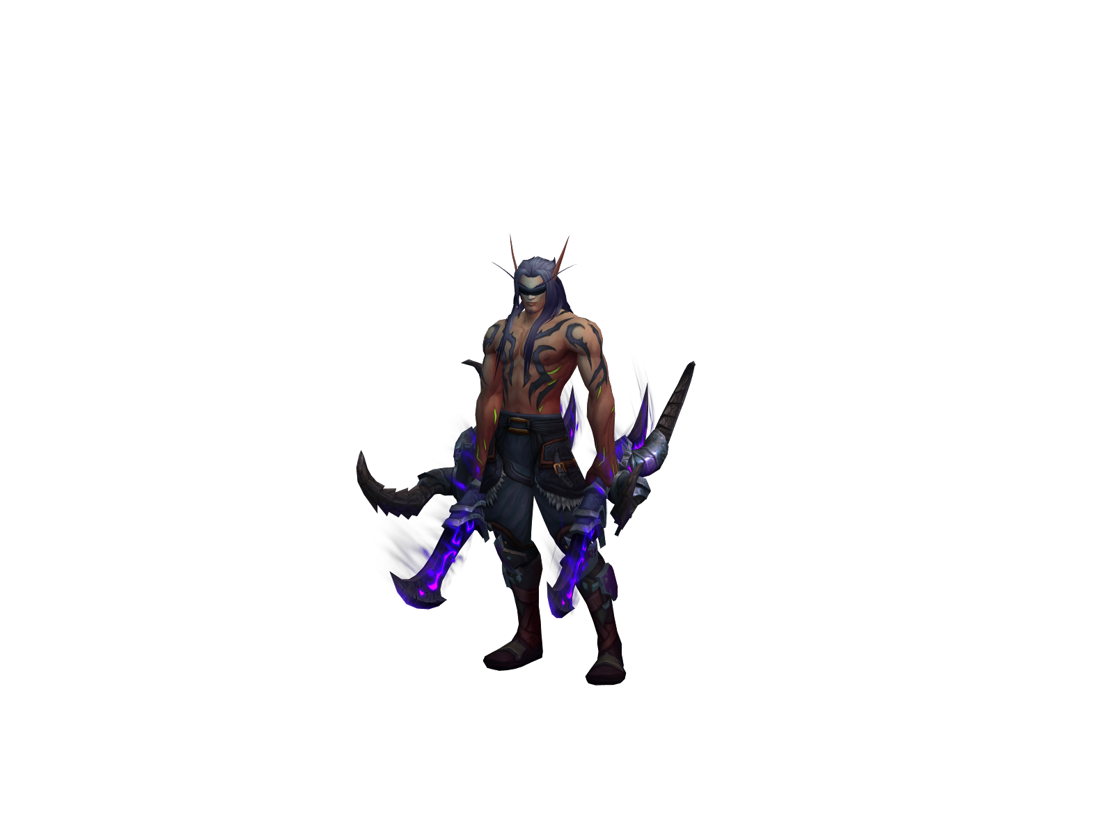 Raitô 3D character render
