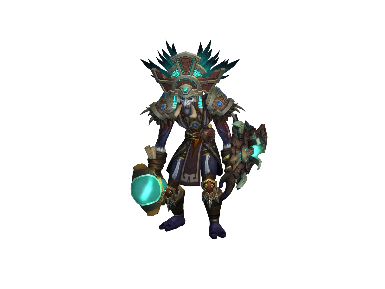 Immortalized 3D character render