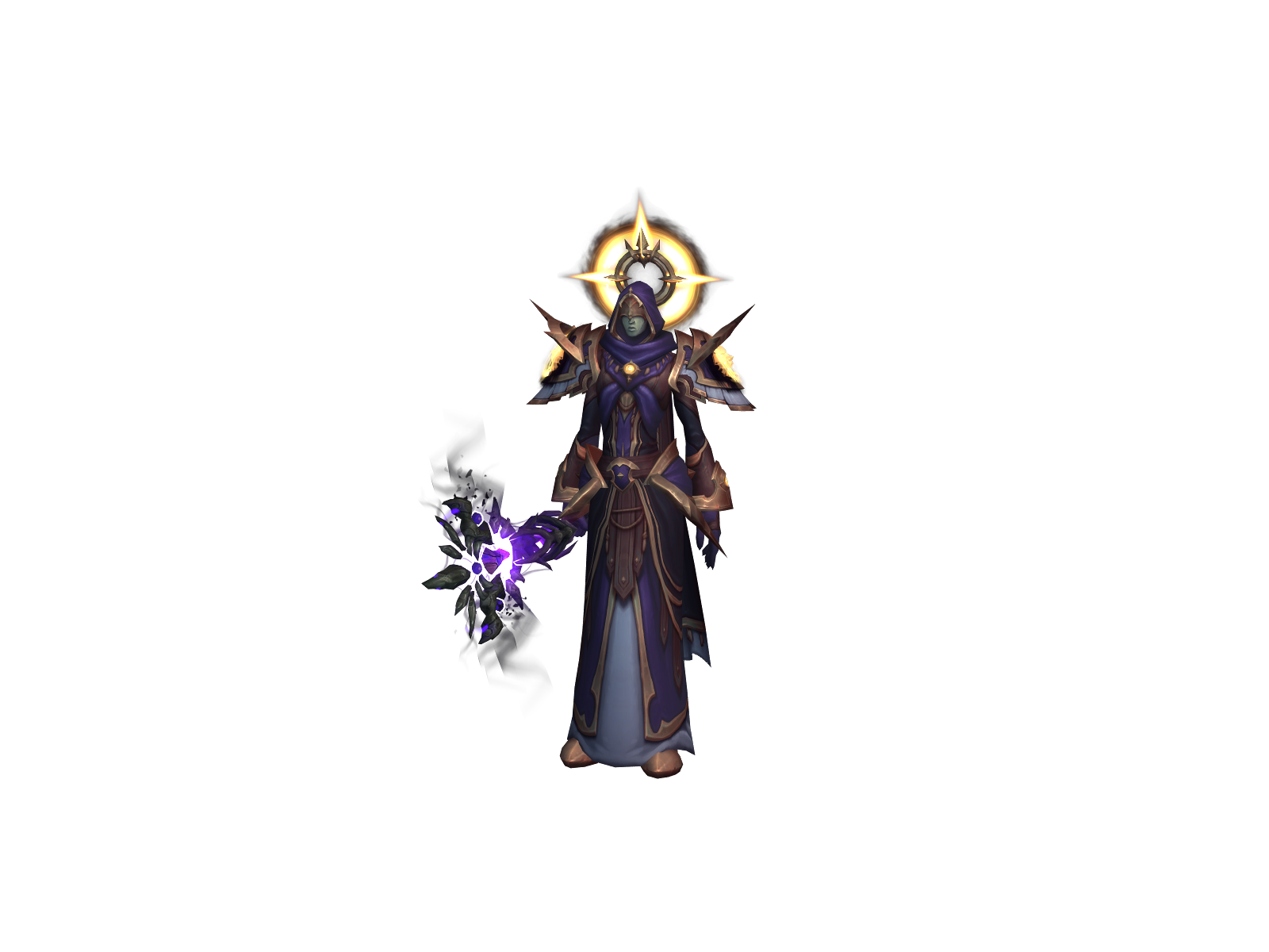 Shattering 3D character render