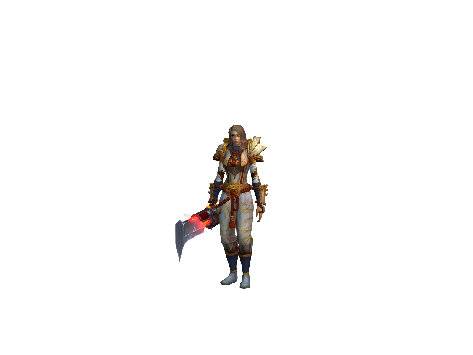 Kvendish 3D character render