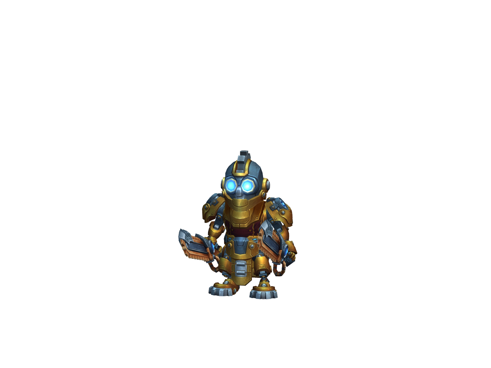 Ciberwarrior 3D character render