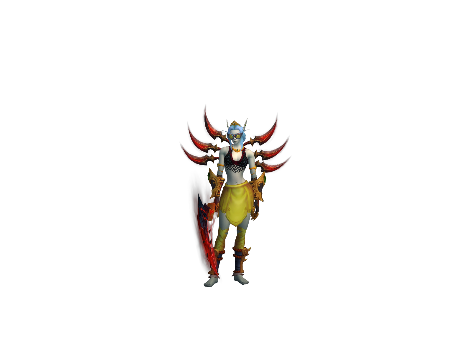 Hikage 3D character render