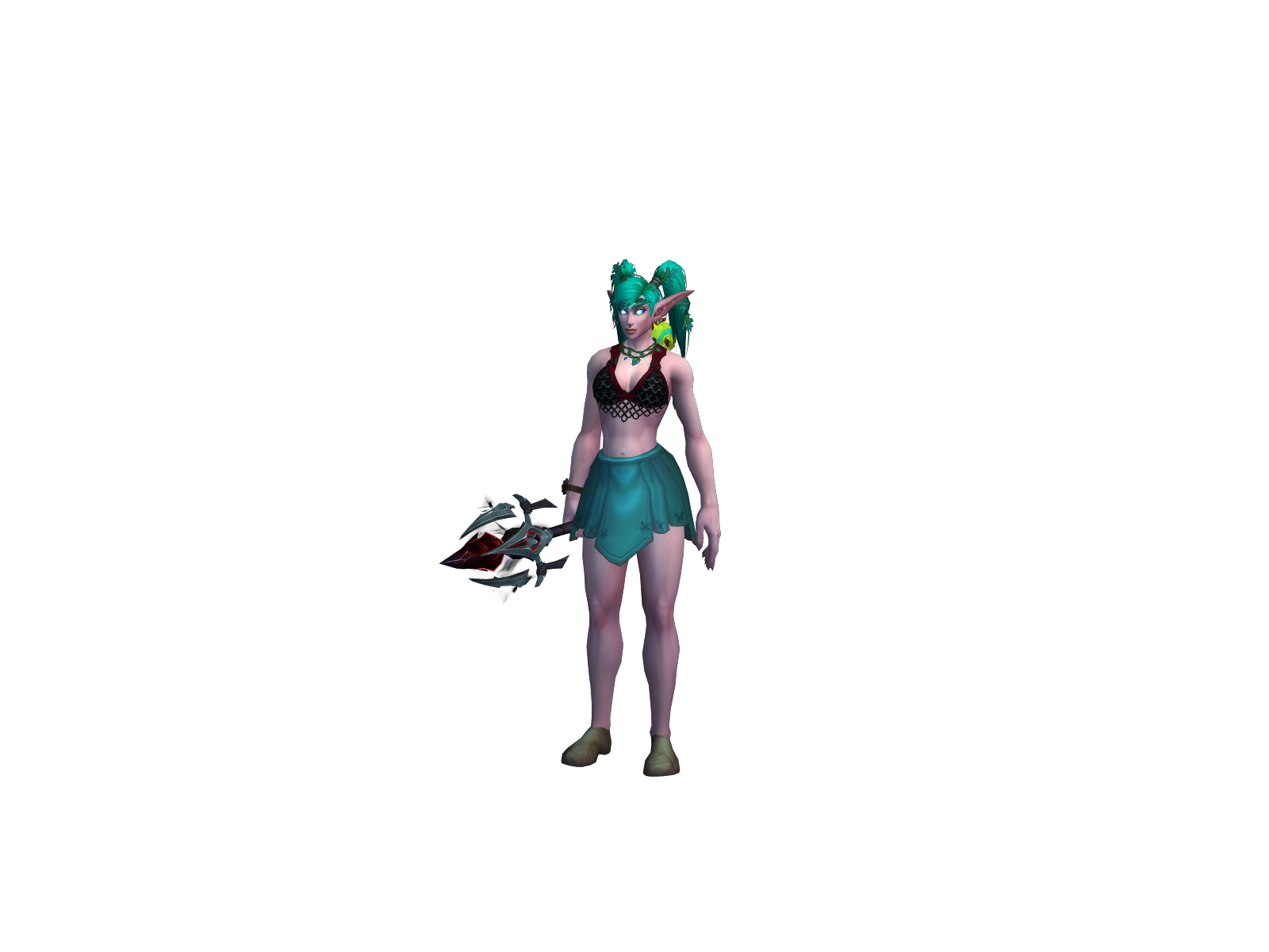 Gualock 3D character render