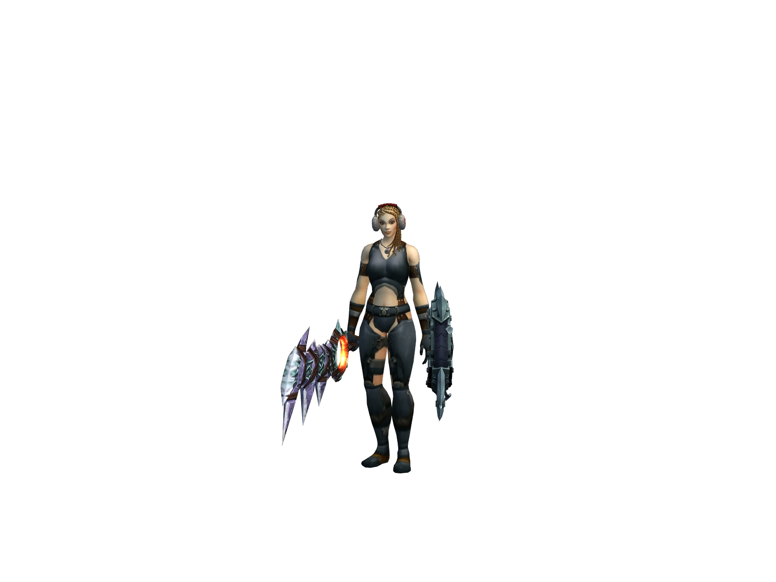 Mizpally 3D character render