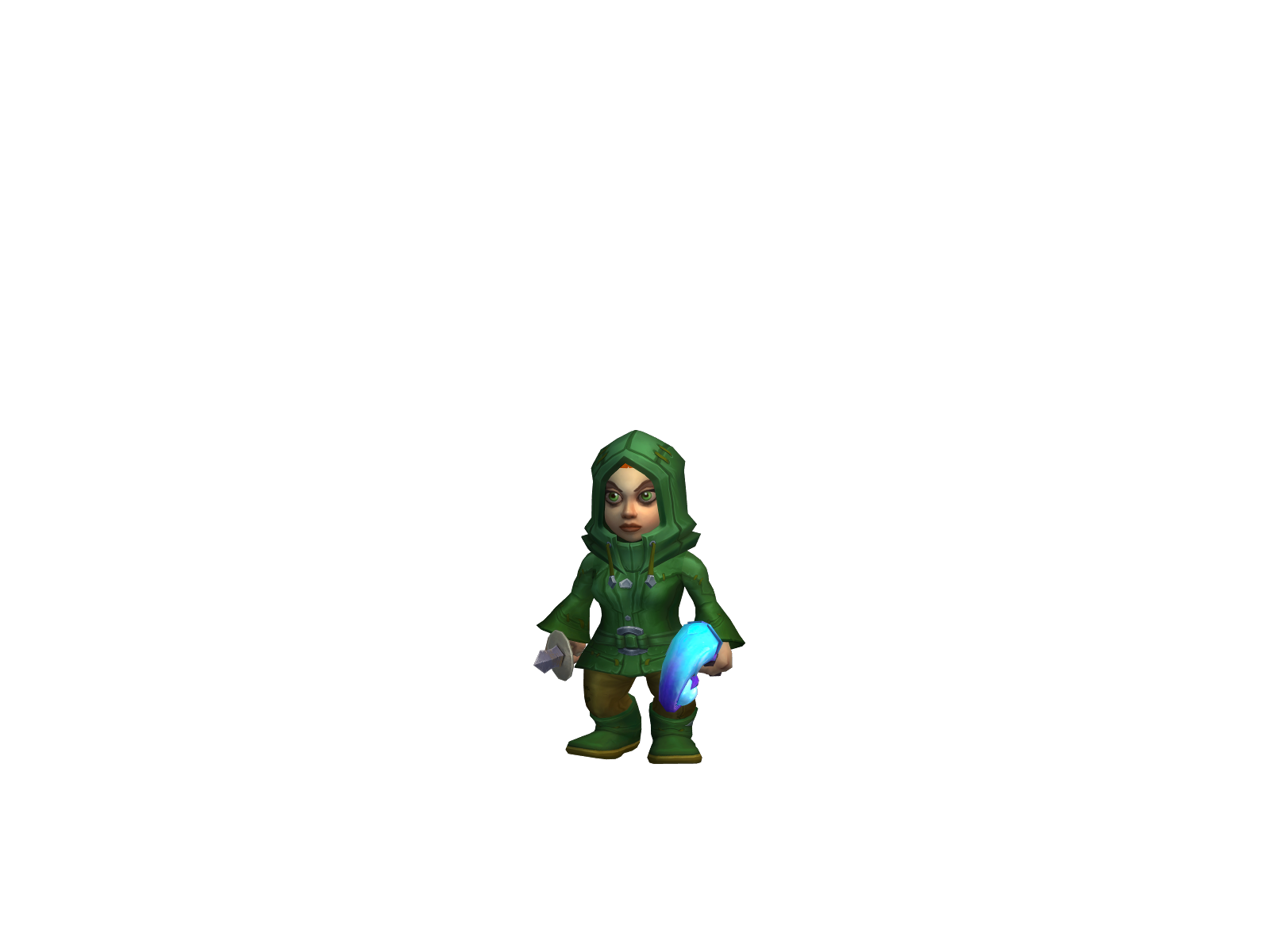 Elvyra 3D character render