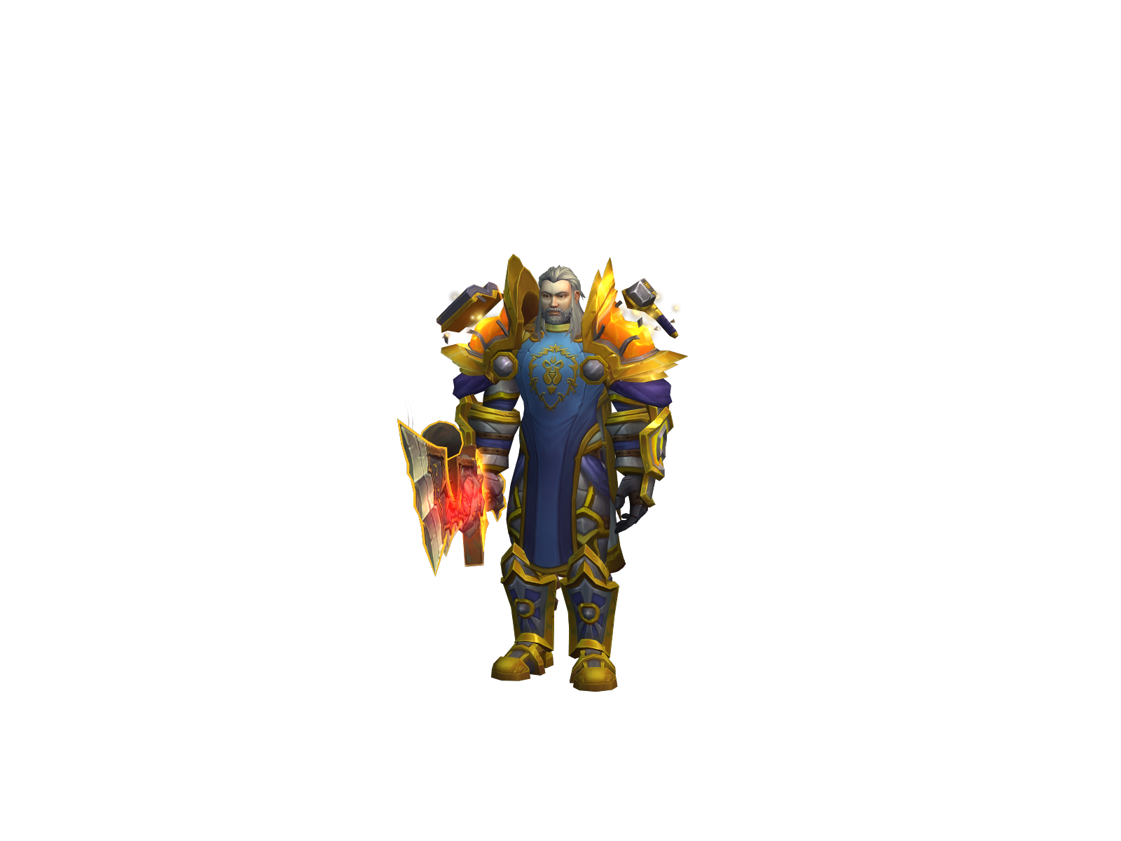 Goldber 3D character render