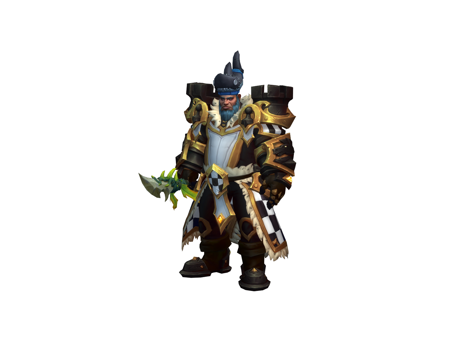 Mossbear 3D character render