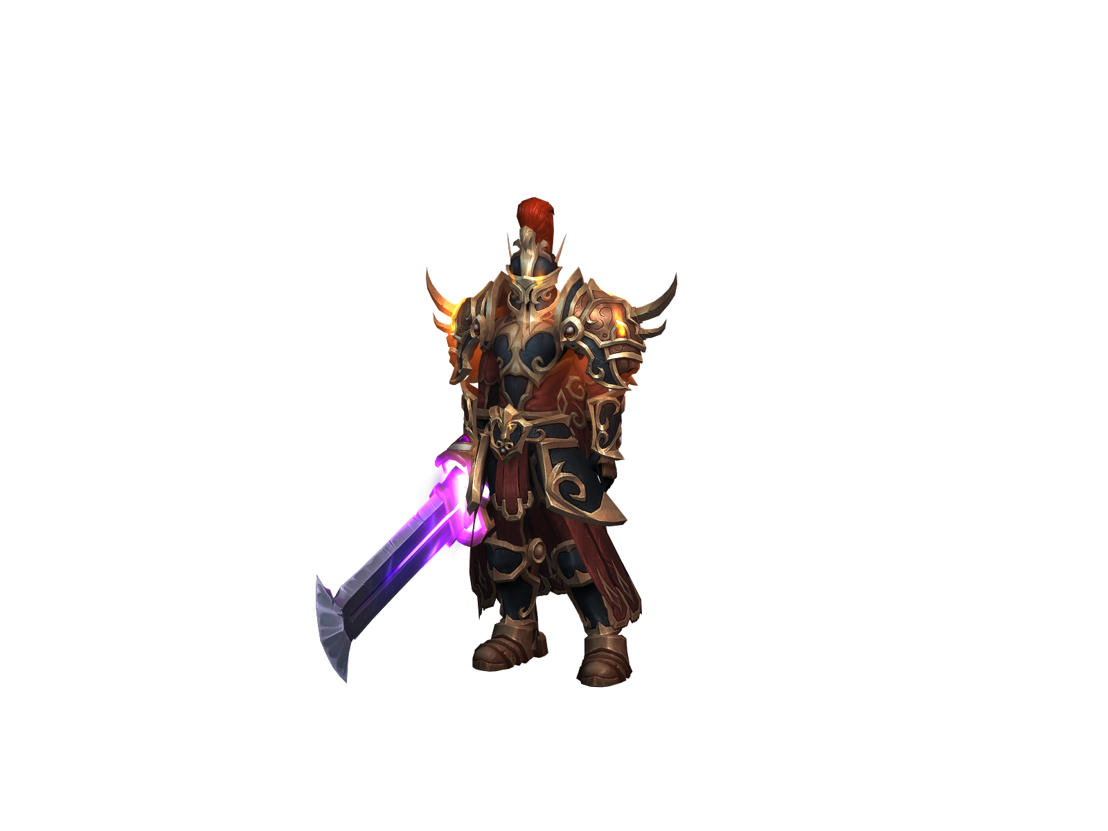 Redrævon 3D character render