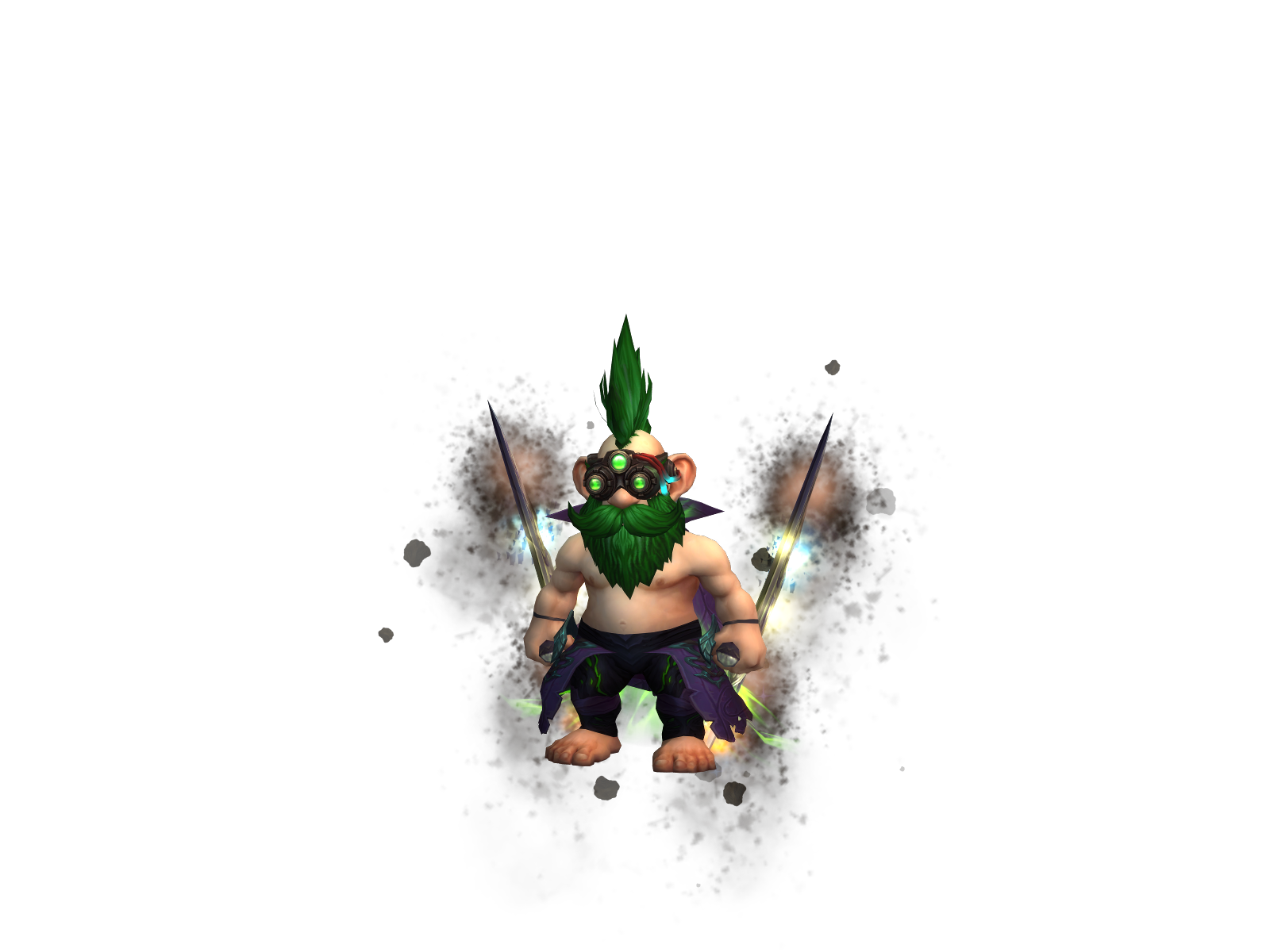 Wwarning 3D character render
