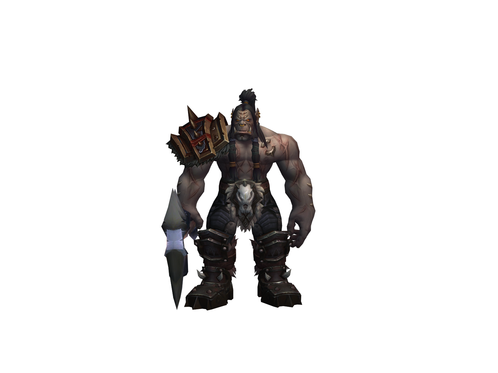 Abrigonegro 3D character render