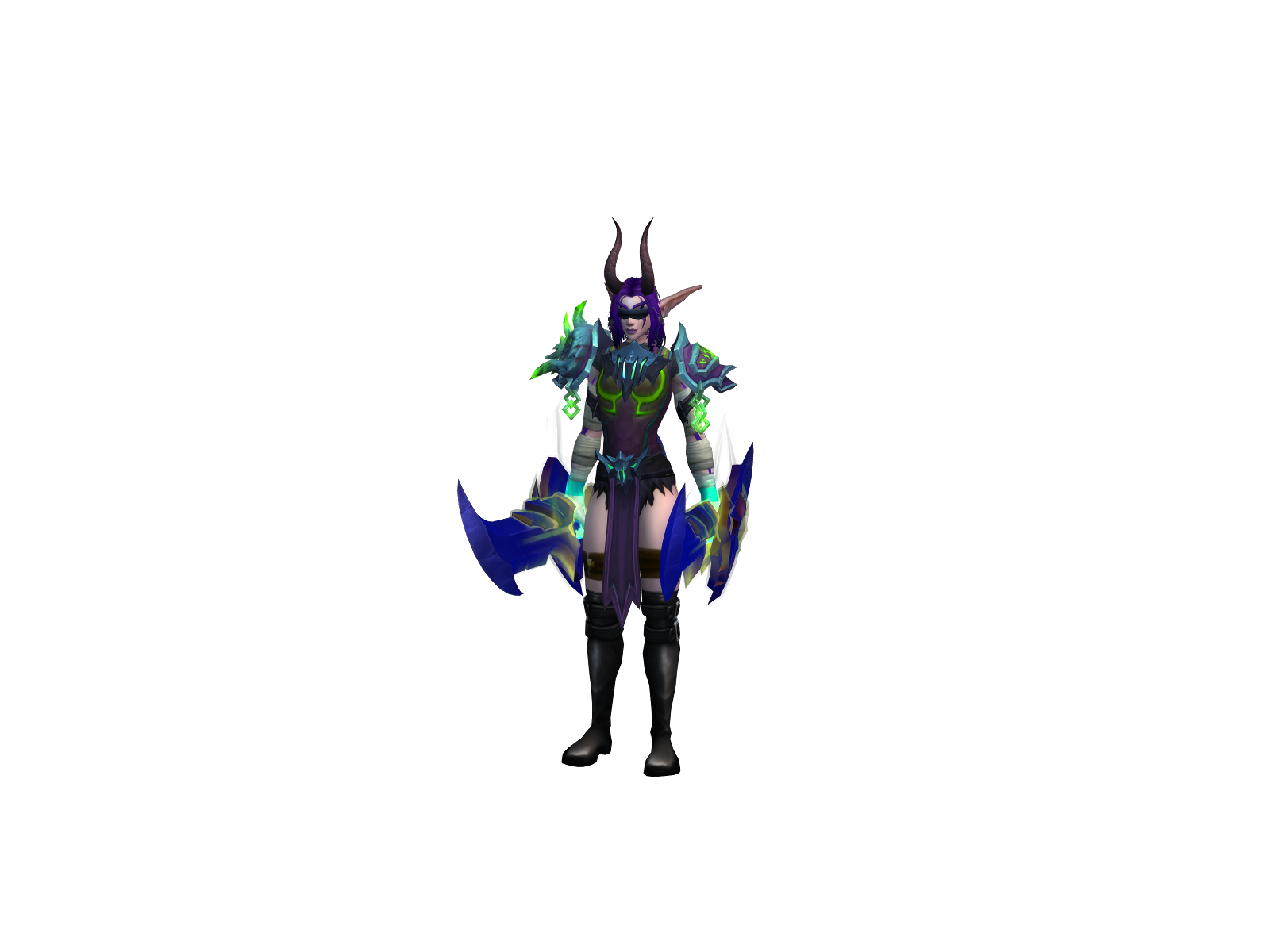 Purpledeath 3D character render